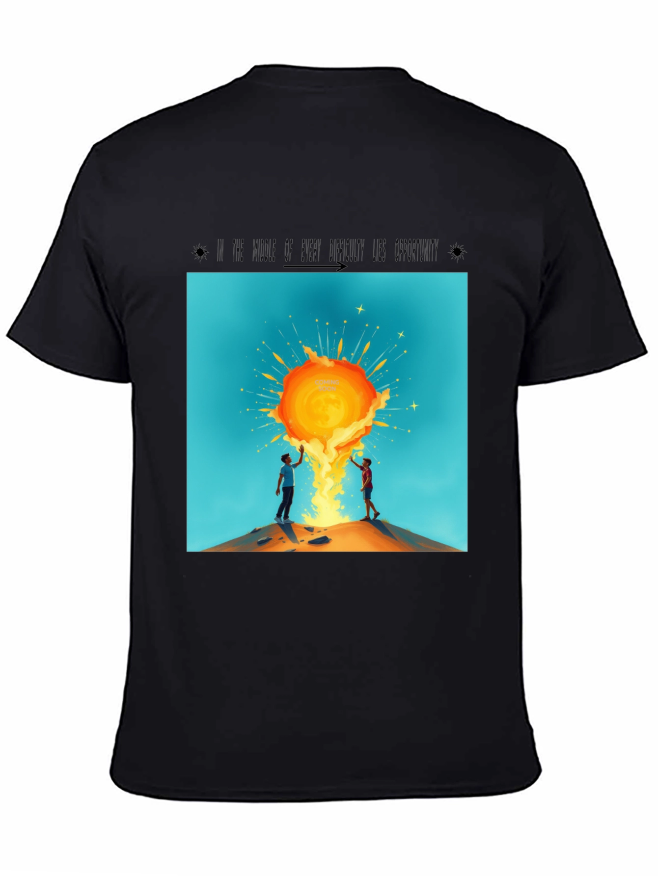 Sunburst Graphic Tee - Unisex Black T-Shirt