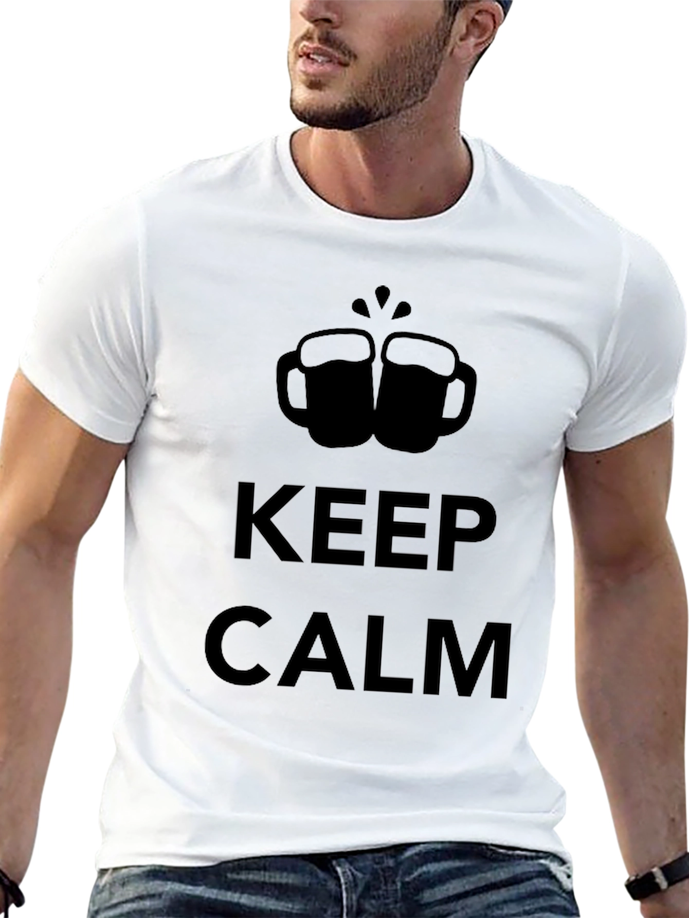 Keep Calm Toast T-Shirt - Black Graphic Tee