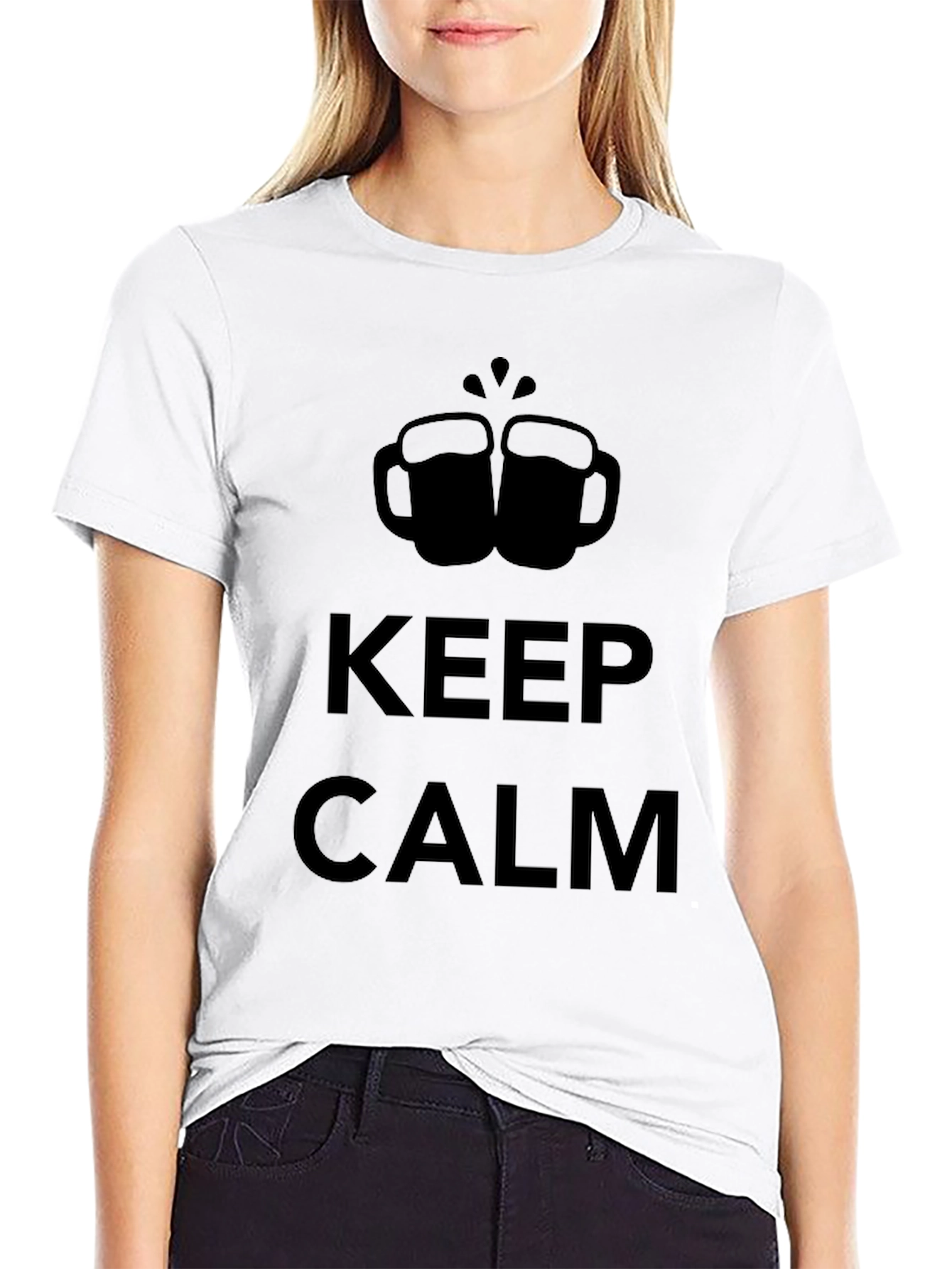 Keep Calm Toast T-Shirt - Black Graphic Tee