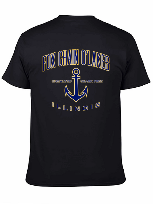 Fox Chain OLakes T-Shirt - Unsalted Shark Free Illinois Tee