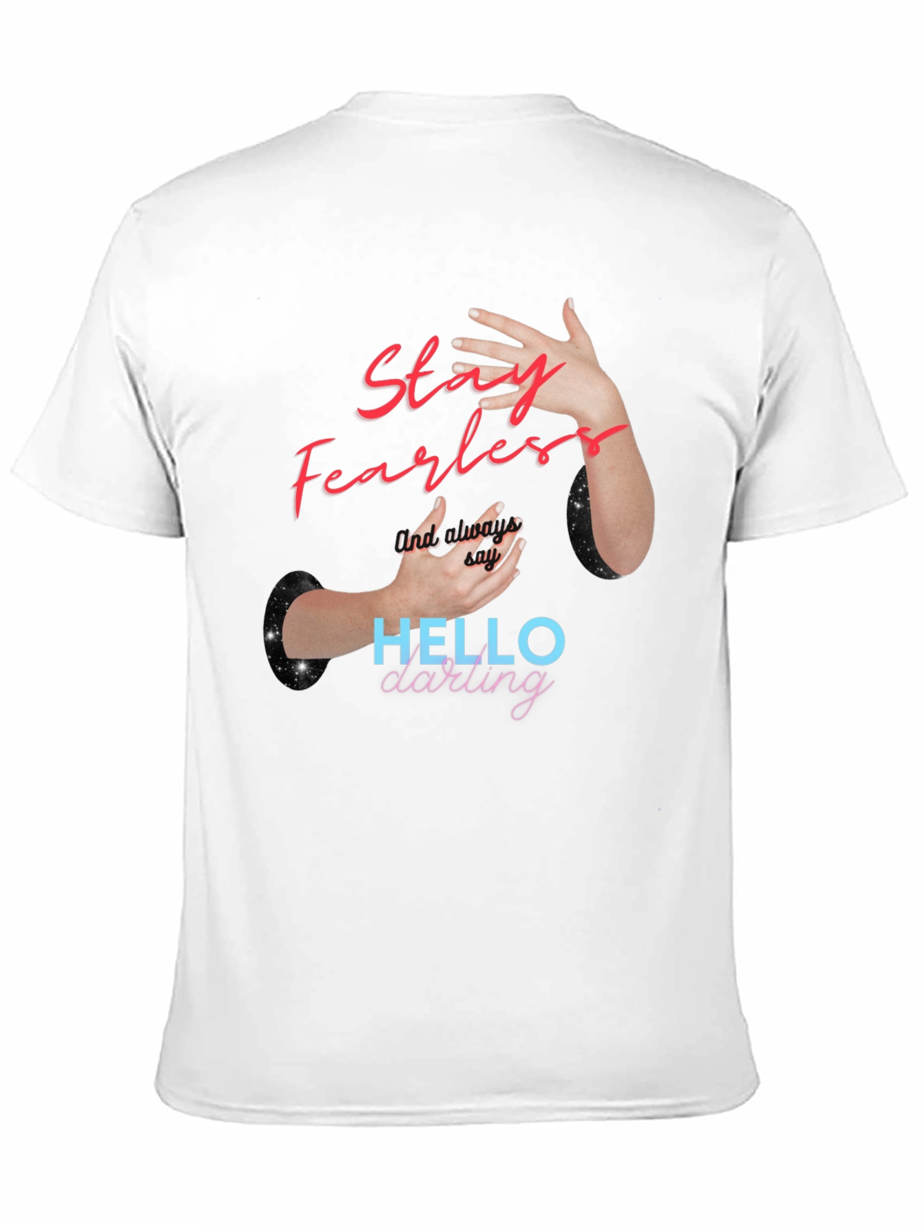 Stay Fearless Graphic Tee - Trendy Black T-Shirt