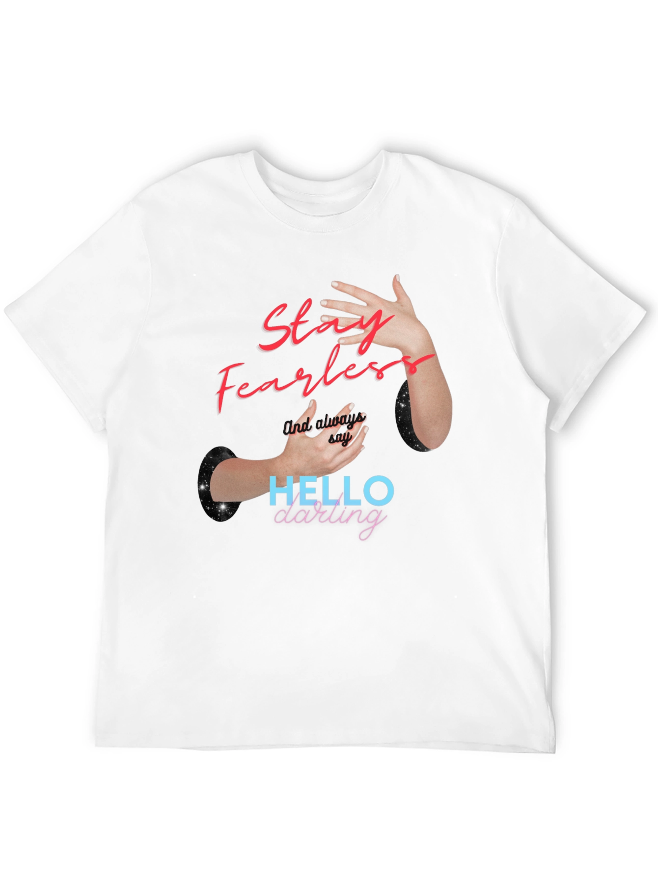 Stay Fearless Graphic Tee - Trendy Black T-Shirt
