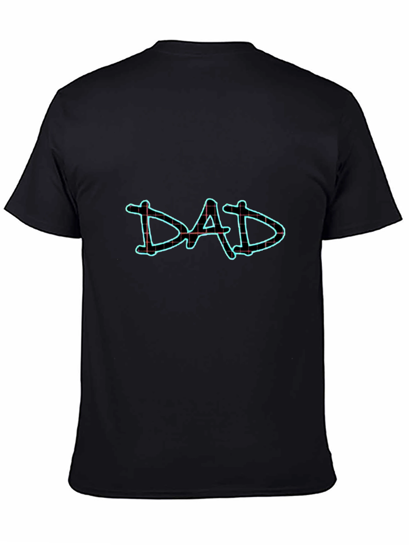 Dad Graphic Tee - Black Cotton Blend T-Shirt
