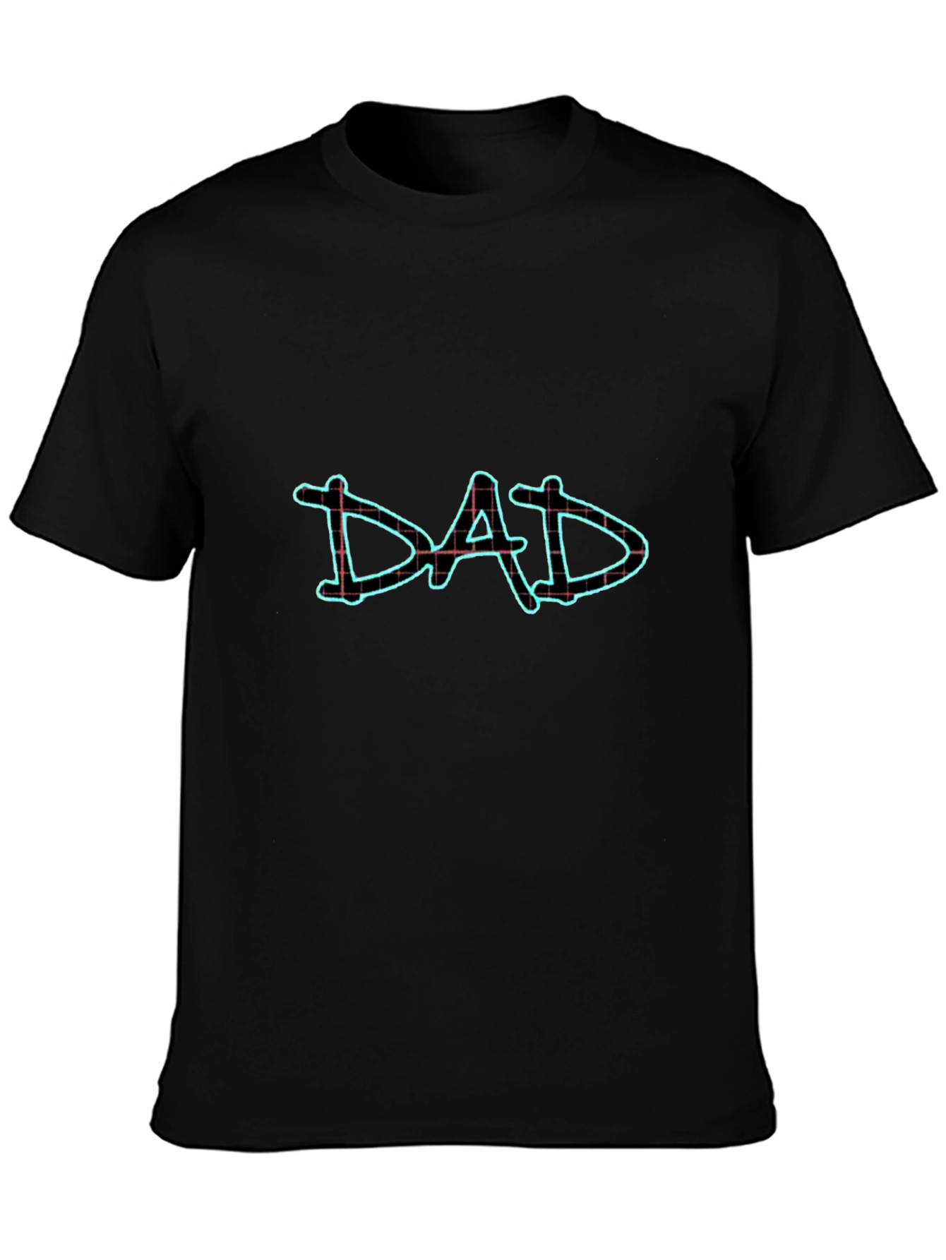 Dad Graphic Tee - Black Cotton Blend T-Shirt