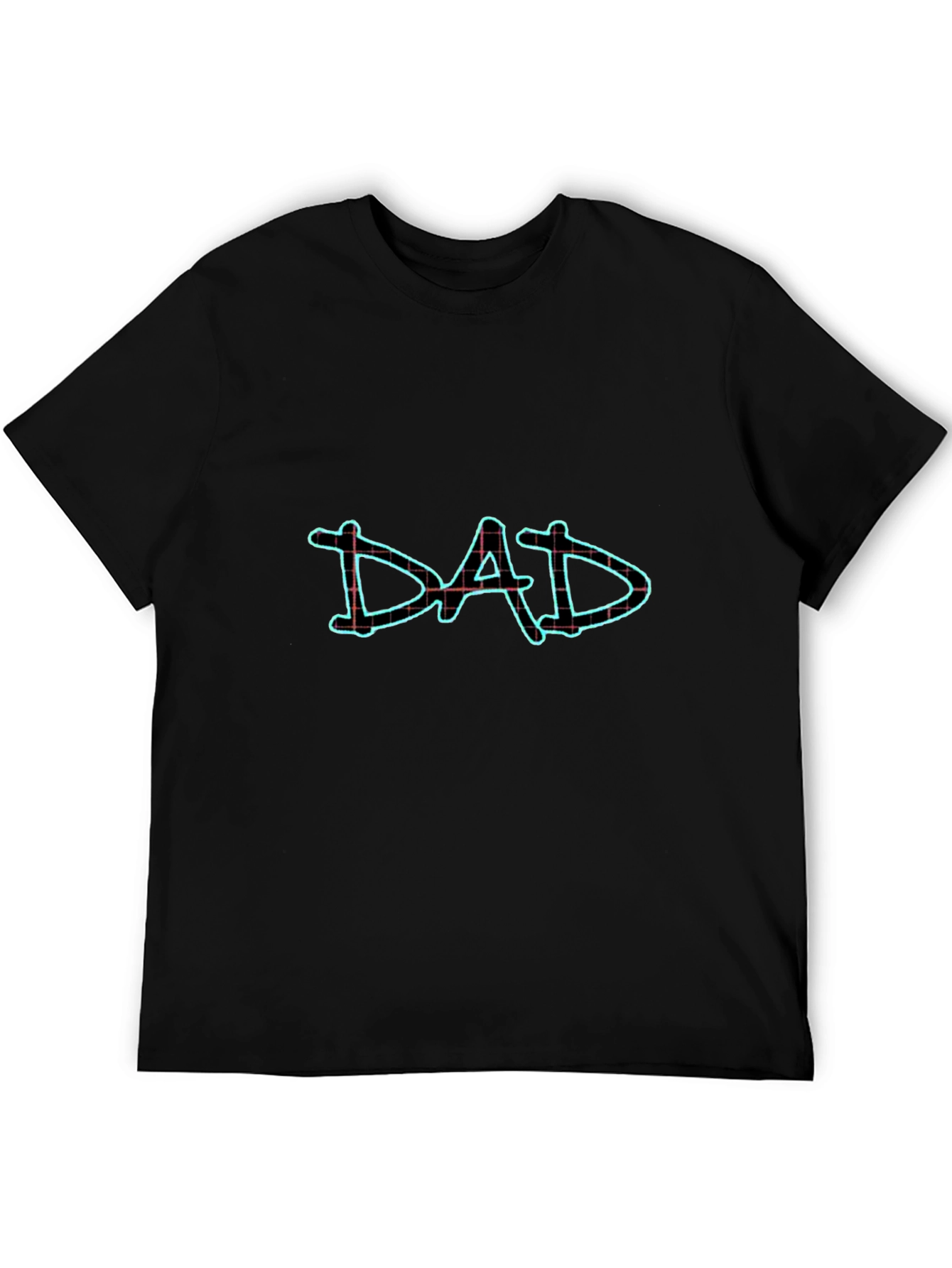 Dad Graphic Tee - Black Cotton Blend T-Shirt