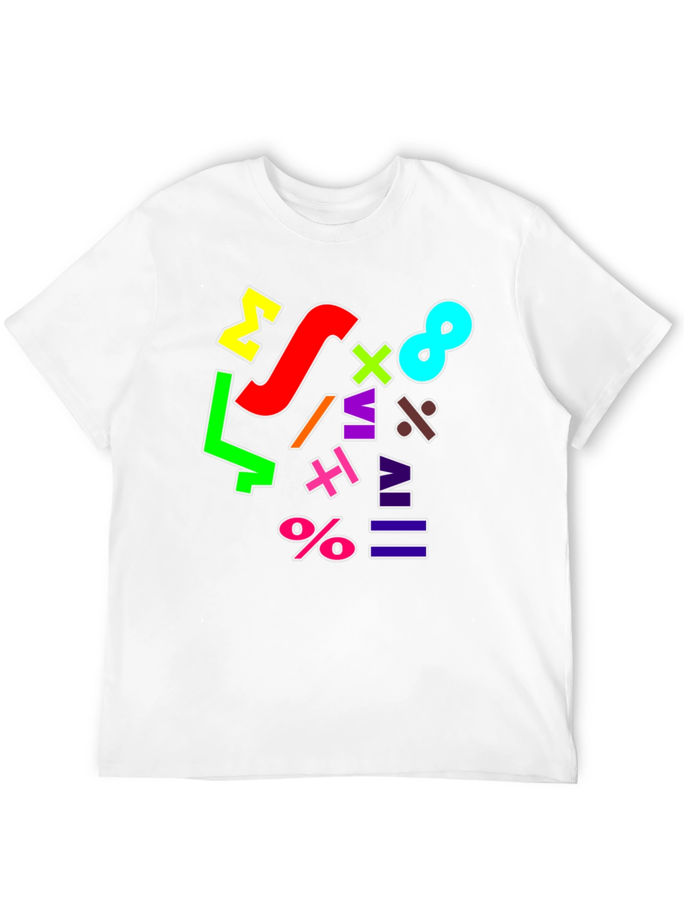 Colorful Math Symbols T-Shirt