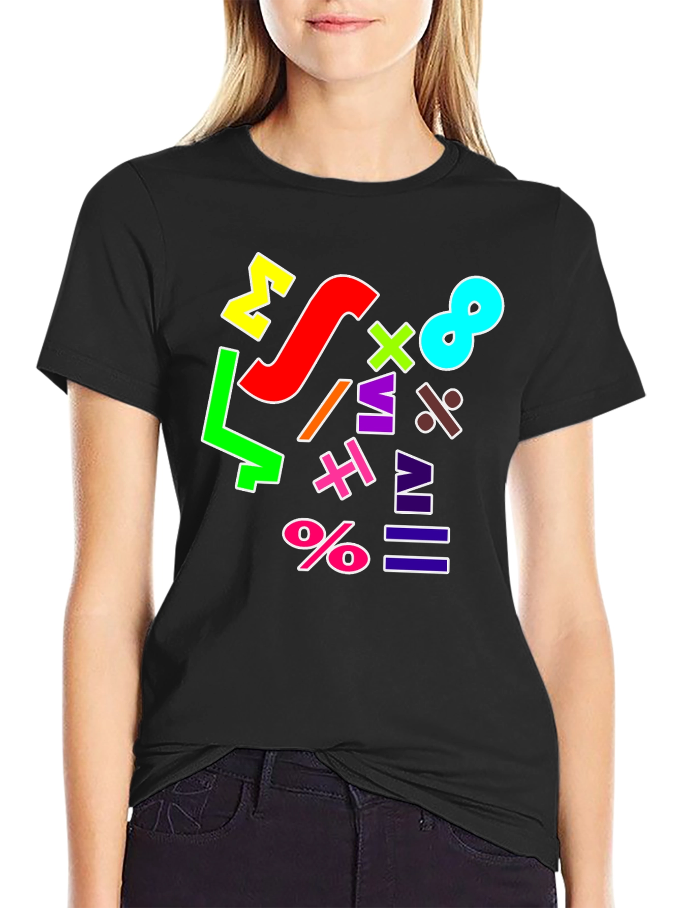 Colorful Math Symbols T-Shirt