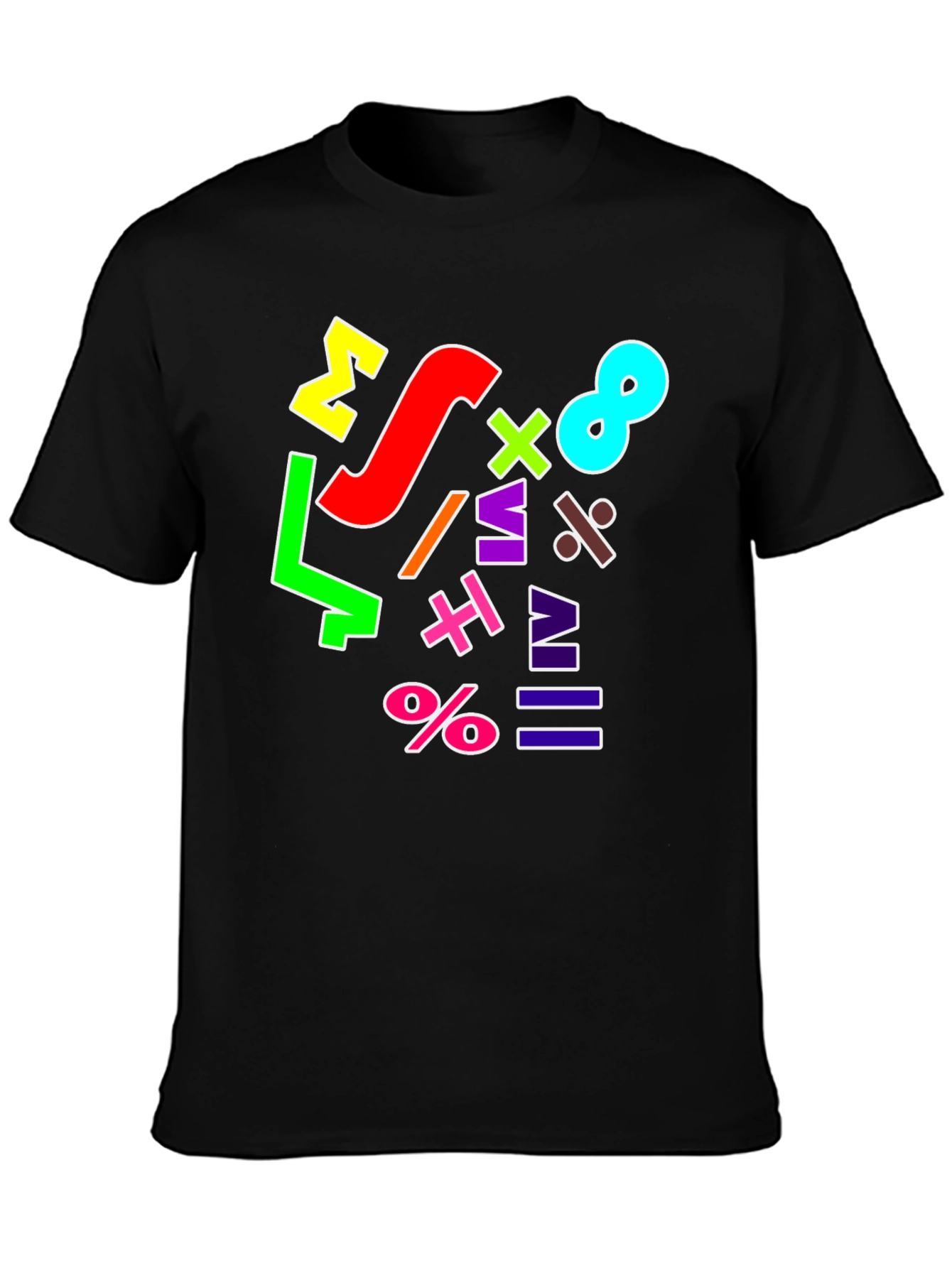 Colorful Math Symbols T-Shirt