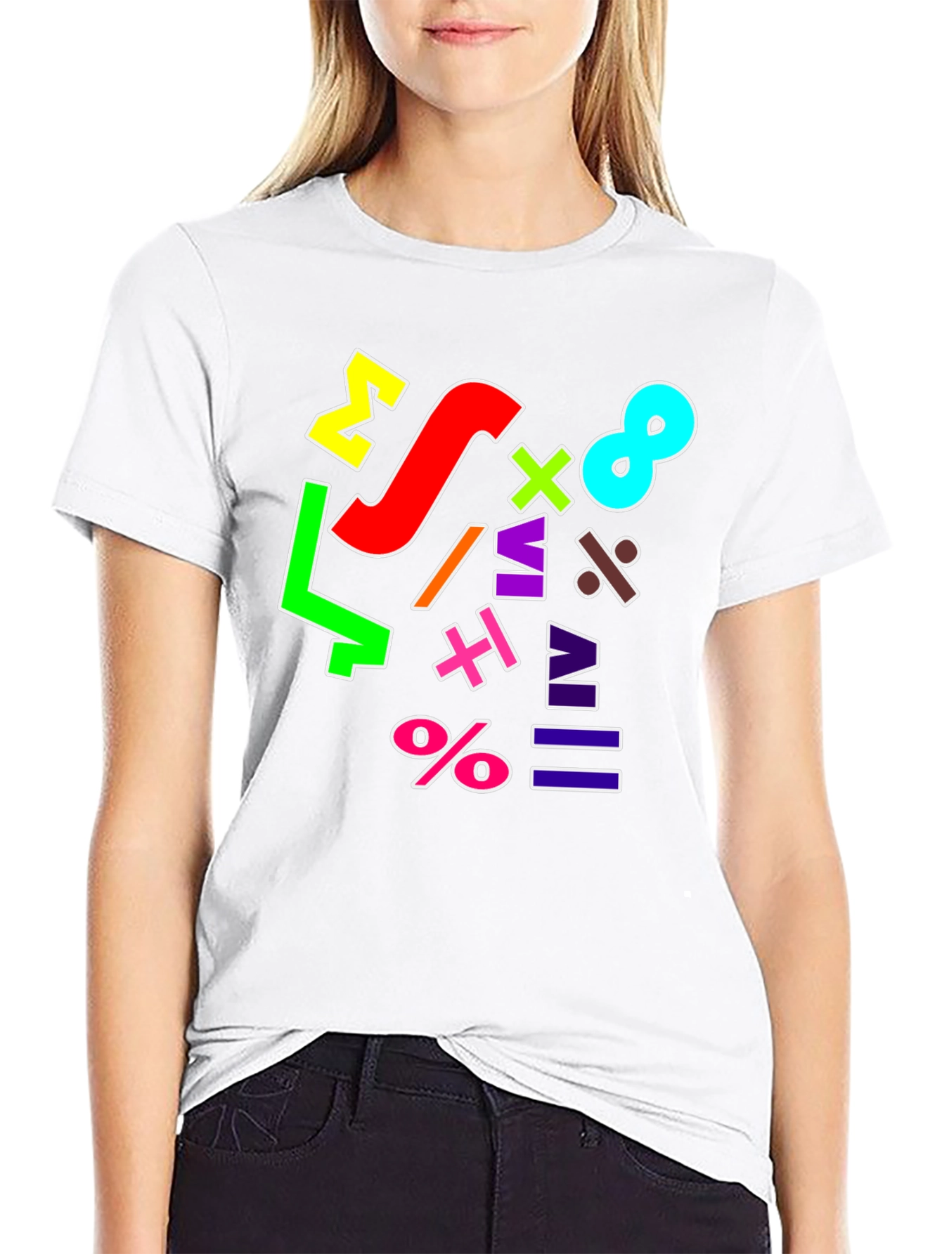 Colorful Math Symbols T-Shirt