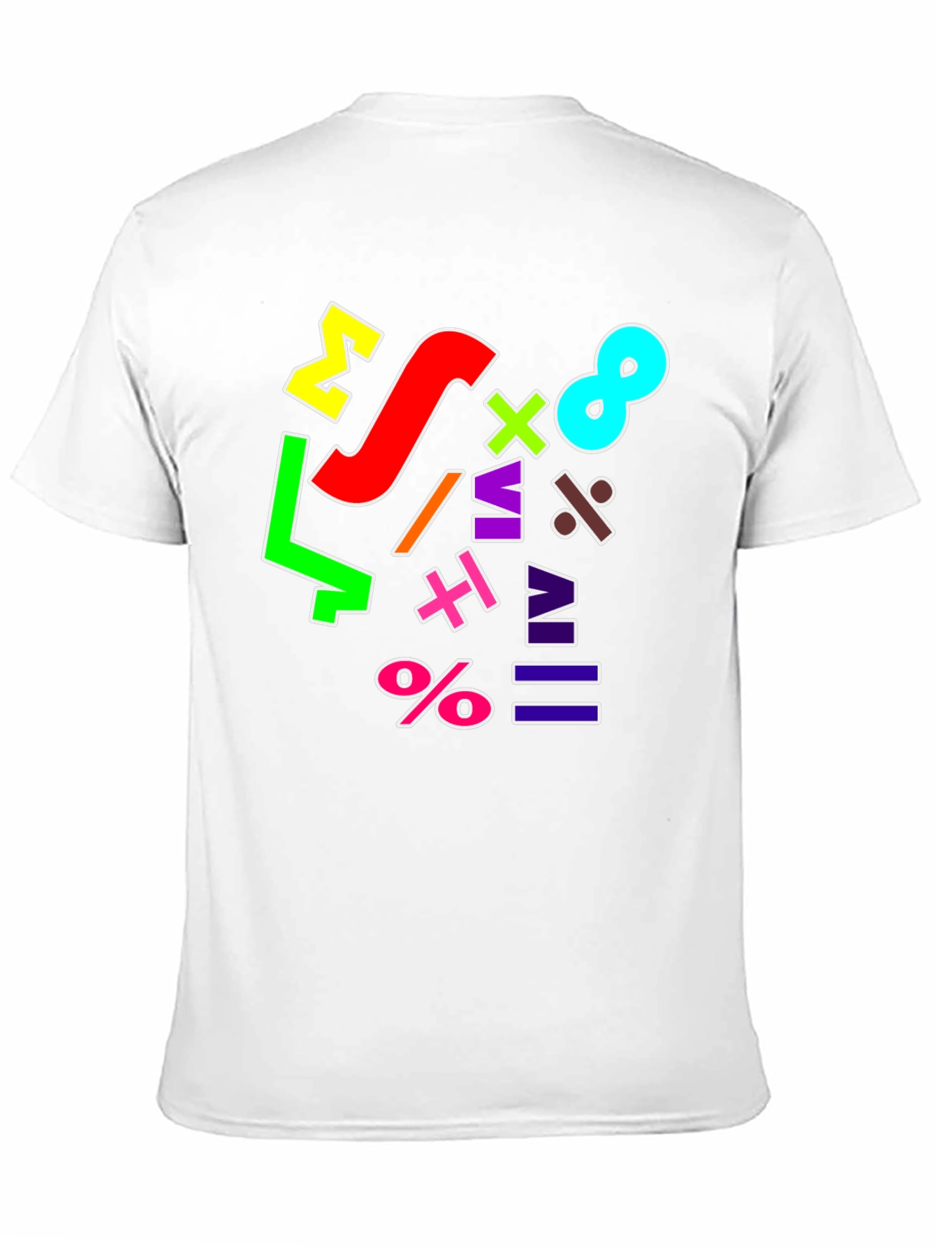 Colorful Math Symbols T-Shirt