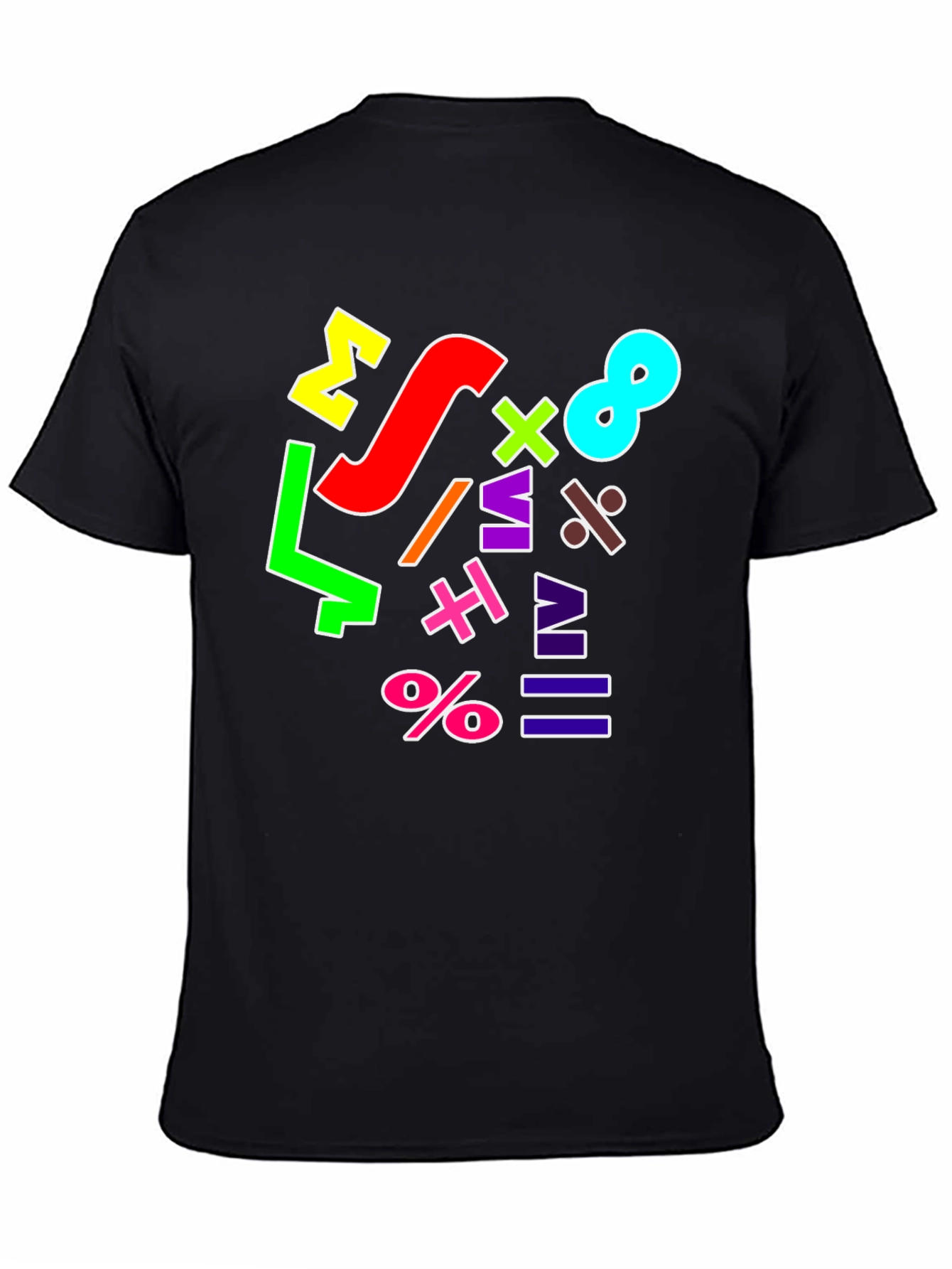 Colorful Math Symbols T-Shirt