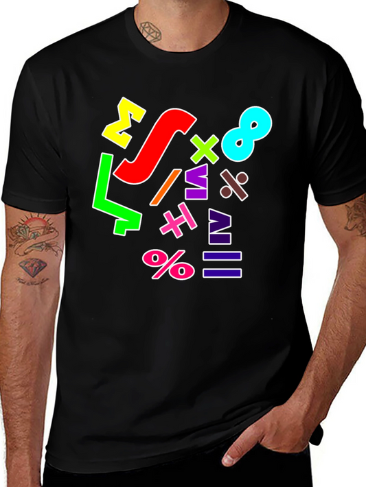 Colorful Math Symbols T-Shirt