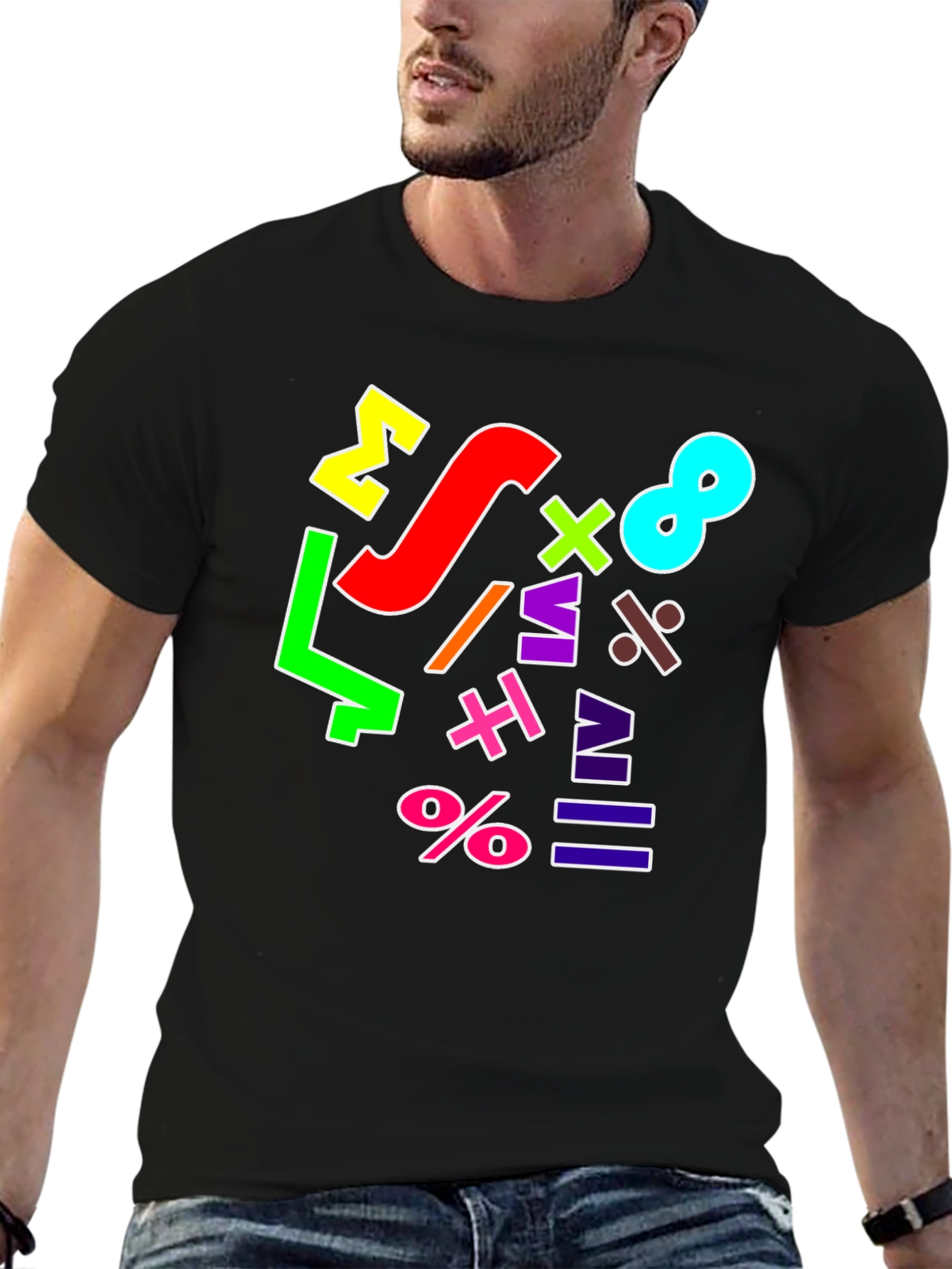 Colorful Math Symbols T-Shirt