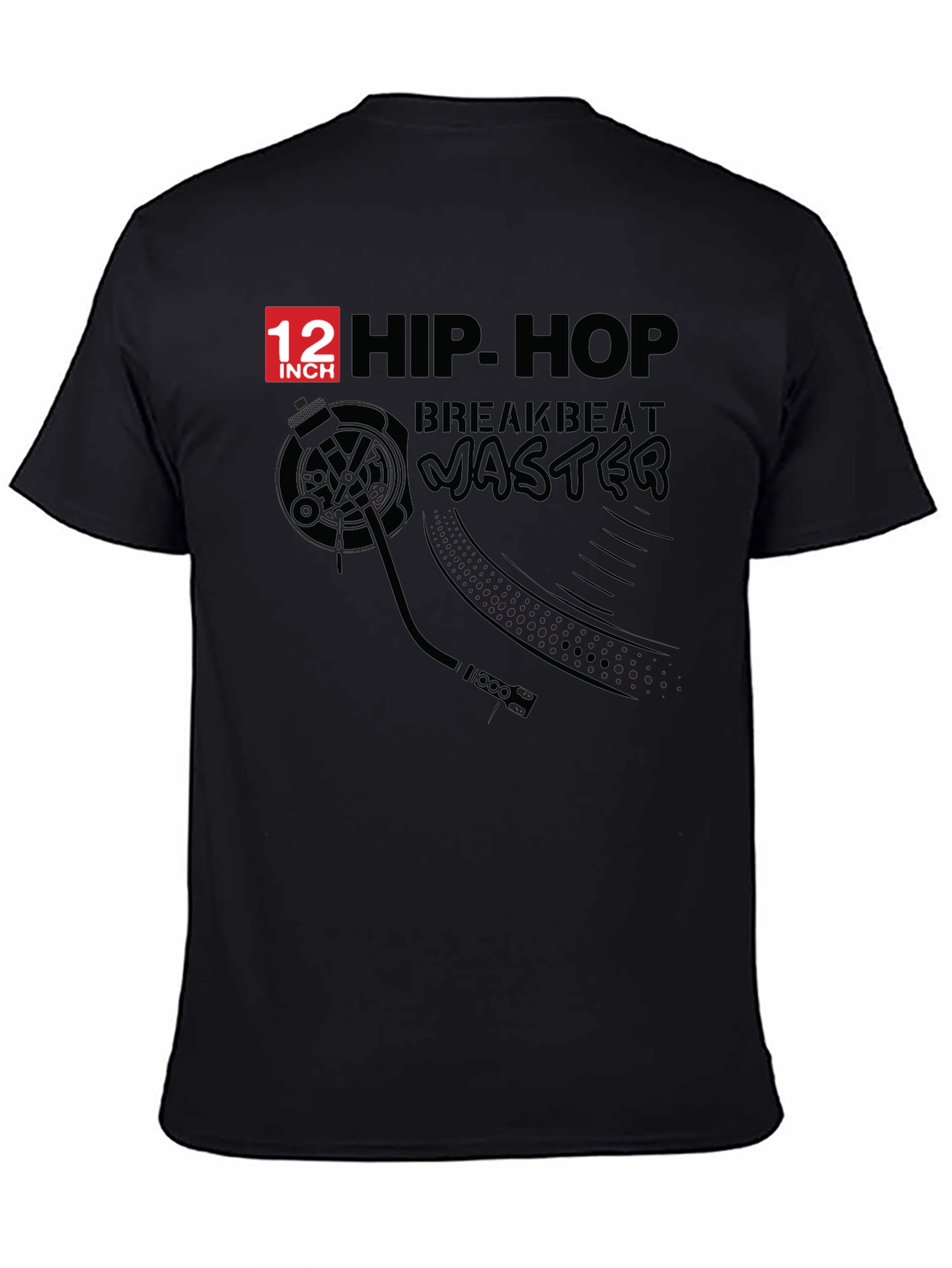 Hip Hop Breakbeat Master Black T-Shirt