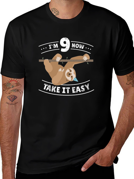 Im 9 Now Sloth Birthday T-Shirt