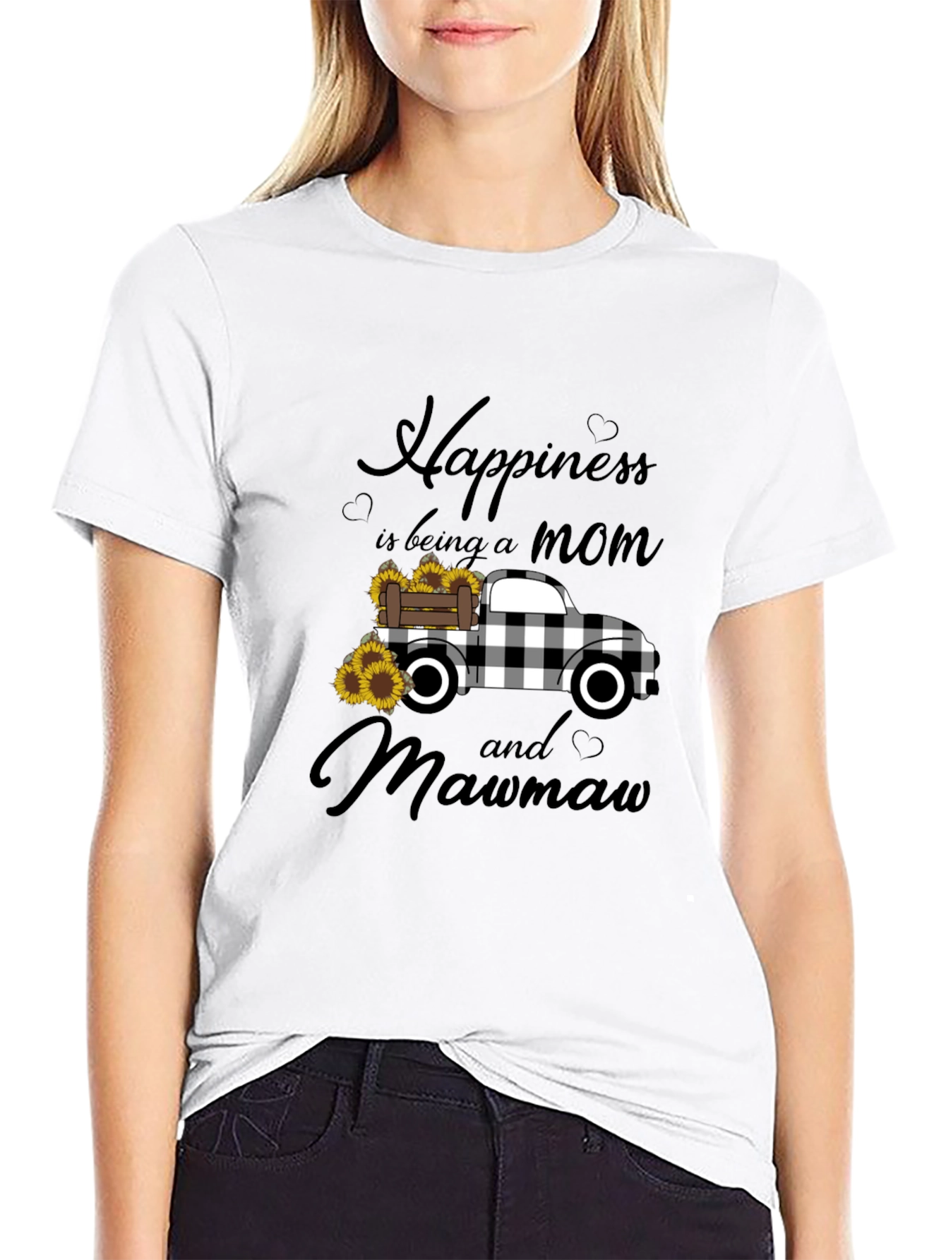 Happiness is Being a Mom and Mawmaw T-Shirt
