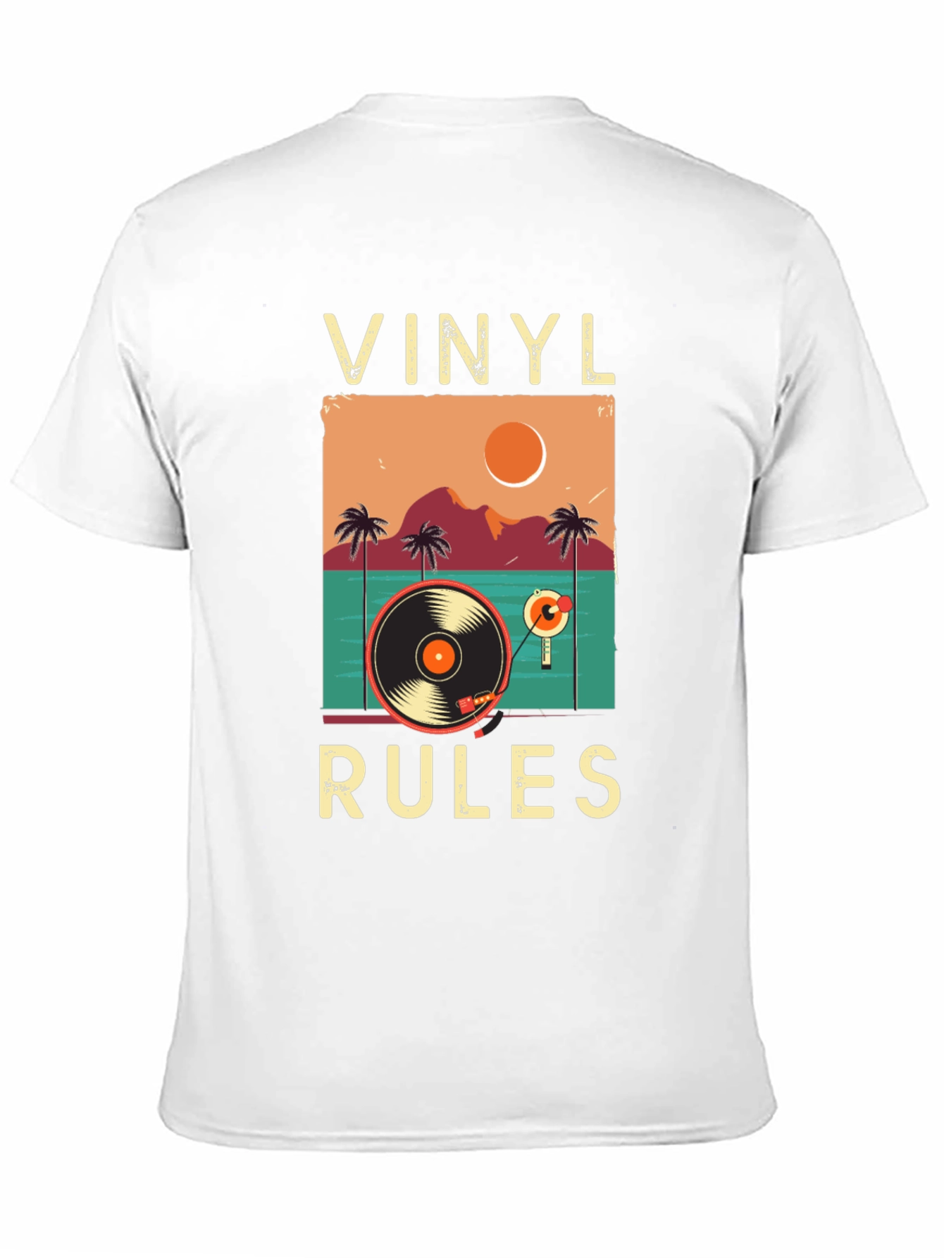 Vinyl Rules Graphic Tee - Retro Music Lover T-Shirt