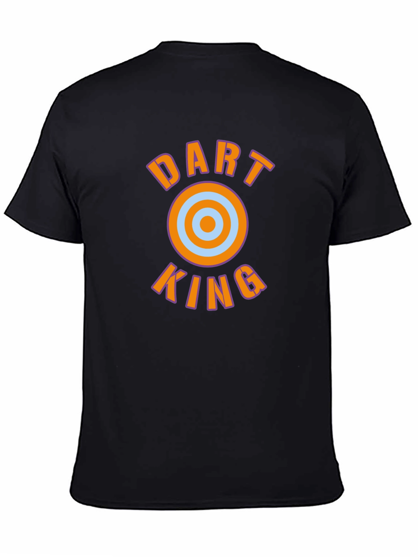Dart King Graphic Tee - Black Cotton T-Shirt