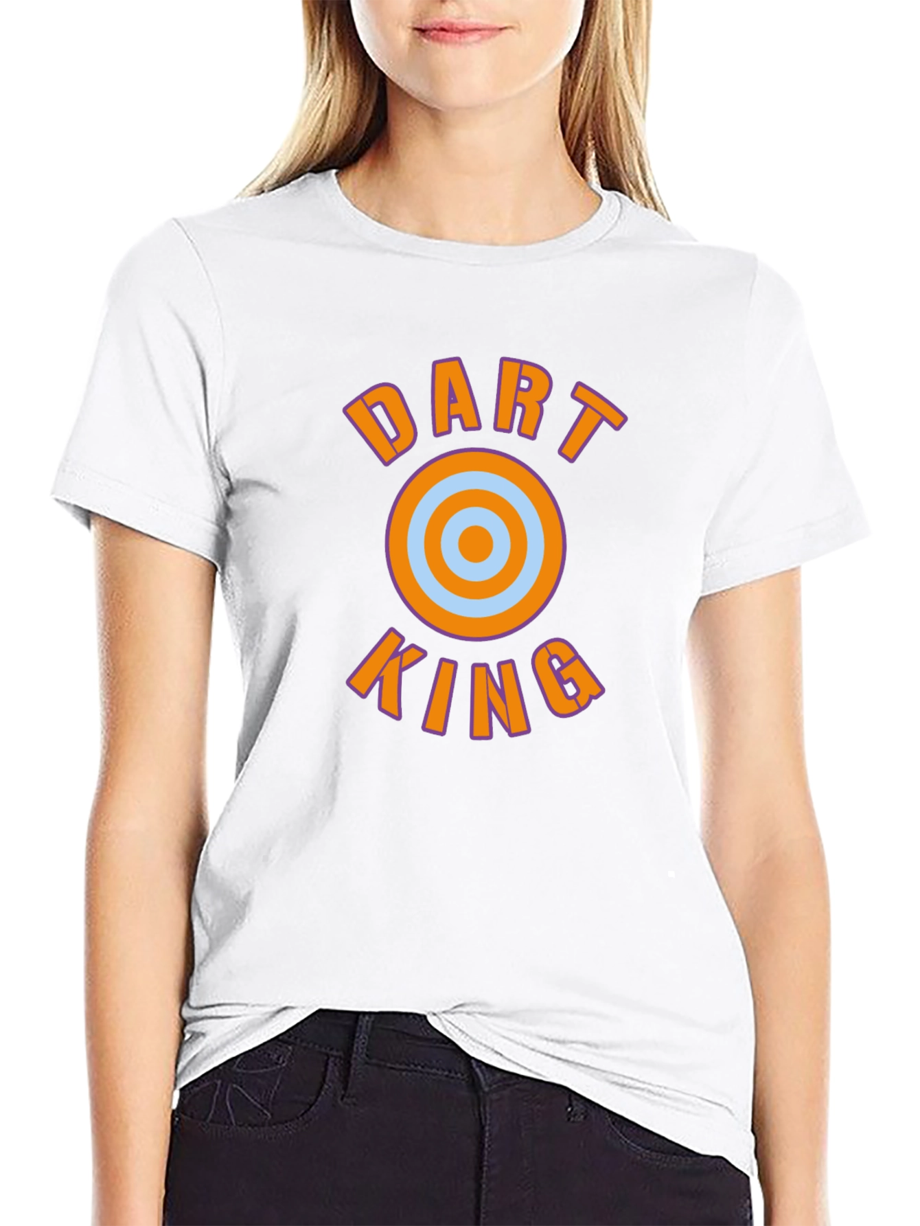 Dart King Graphic Tee - Black Cotton T-Shirt