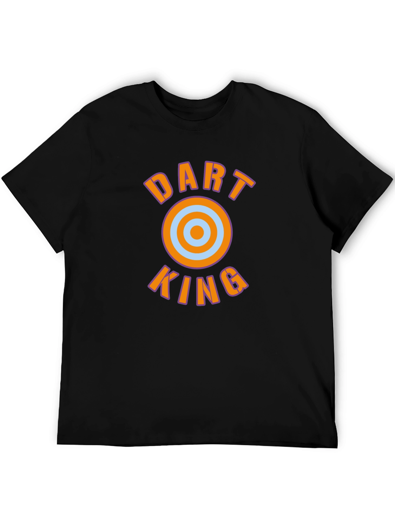 Dart King Graphic Tee - Black Cotton T-Shirt
