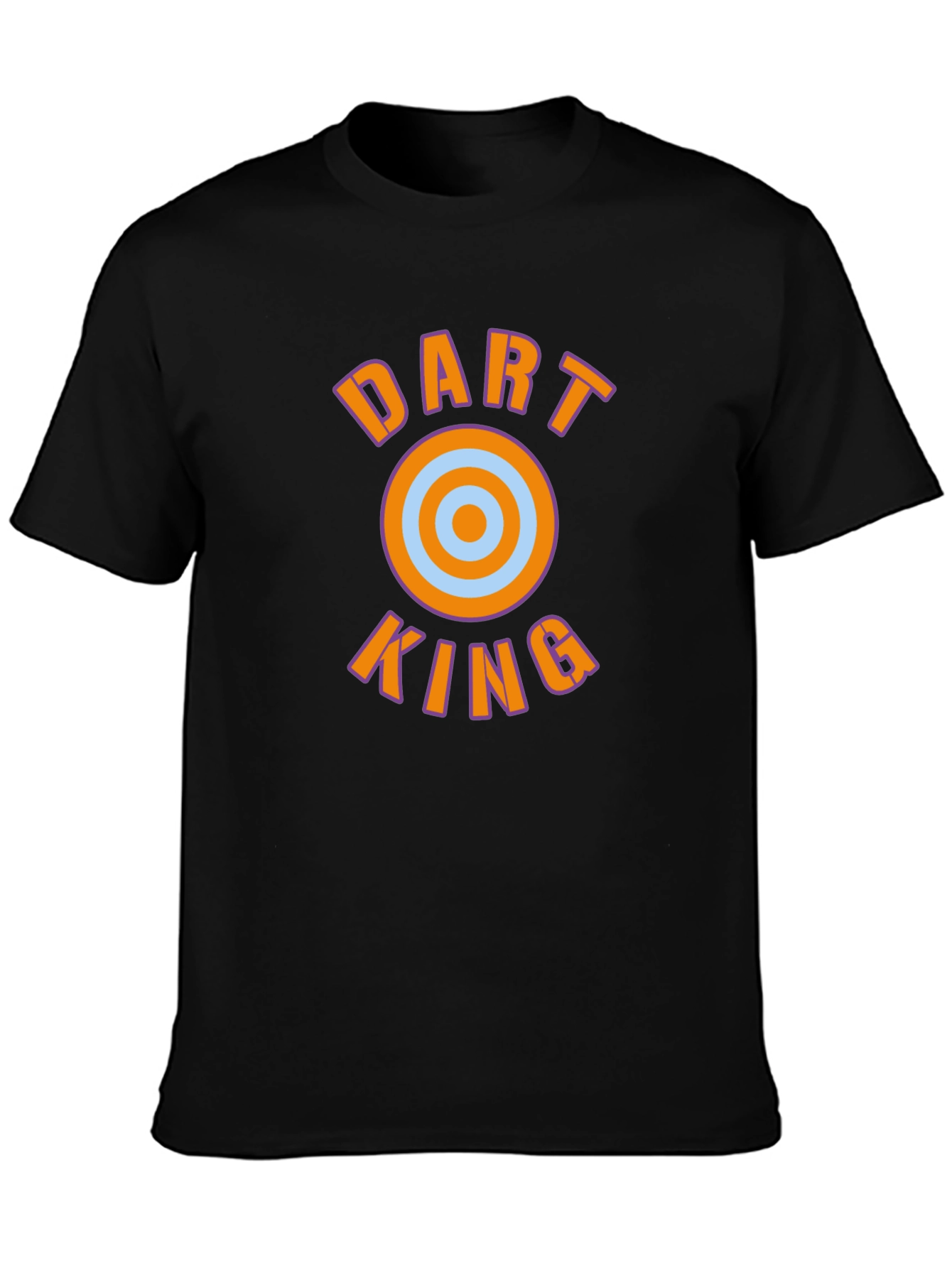 Dart King Graphic Tee - Black Cotton T-Shirt