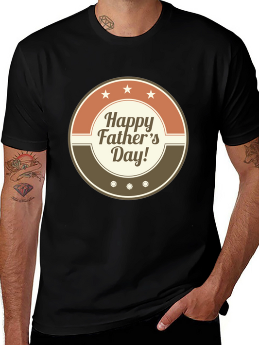 Happy Fathers Day Graphic T-Shirt - Stylish Dad Tee