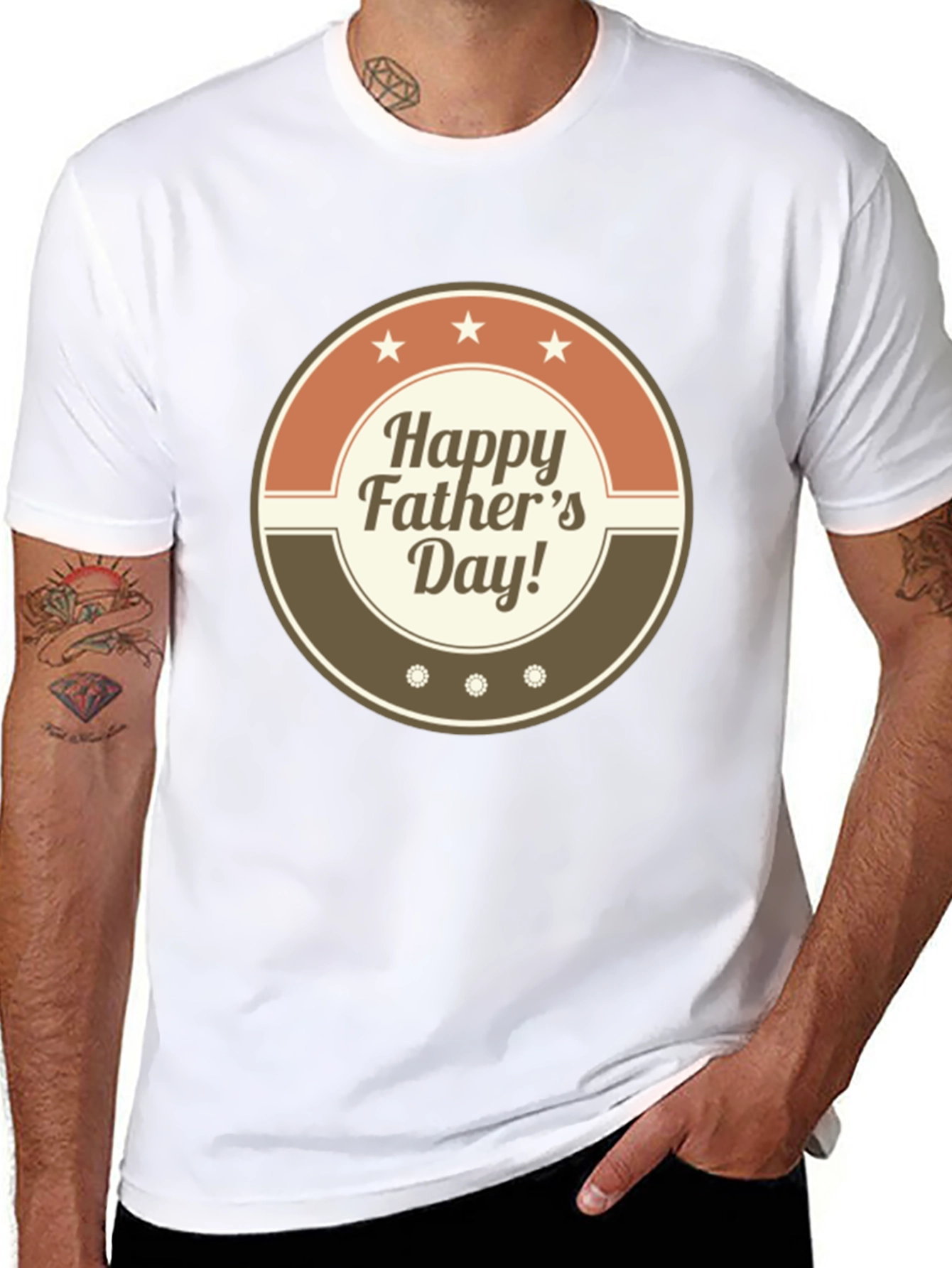 Happy Fathers Day Graphic T-Shirt - Stylish Dad Tee