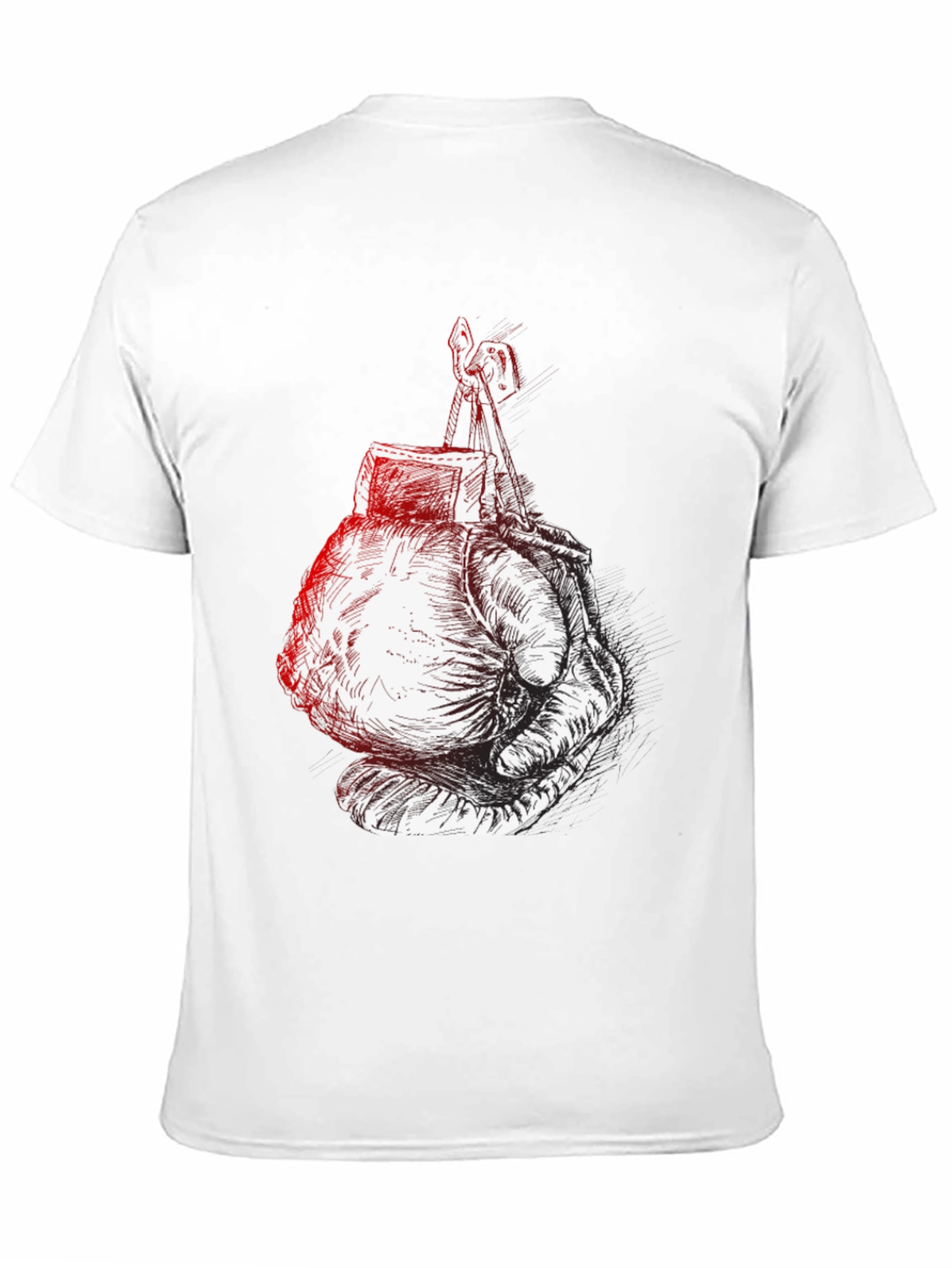 Boxing Gloves Graphic Tee - Black Cotton Comfort