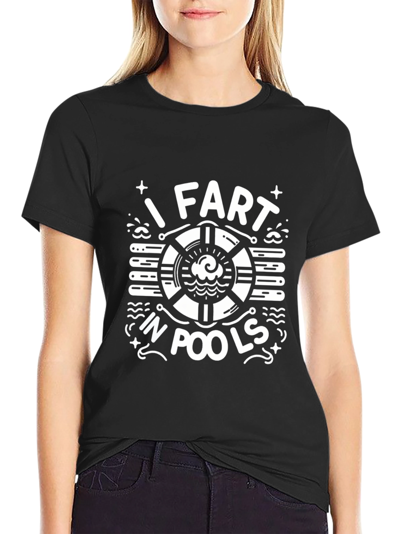 I Fart In Pools Graphic Tee Funny Swimming Shirt