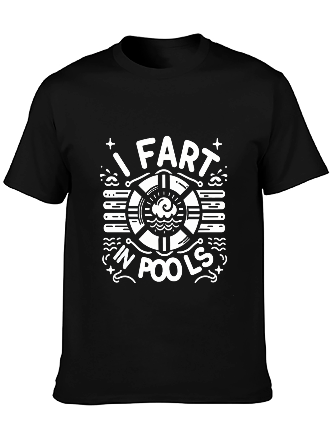 I Fart In Pools Graphic Tee Funny Swimming Shirt