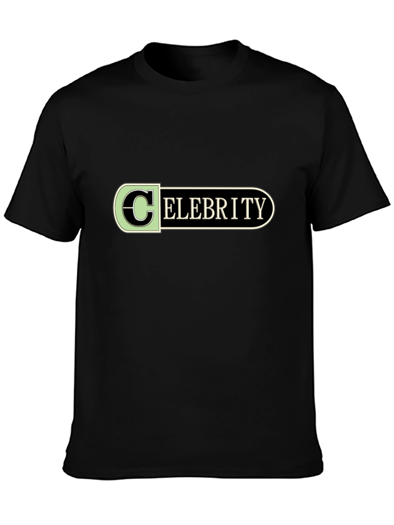 Celebrity Graphic Black T-Shirt