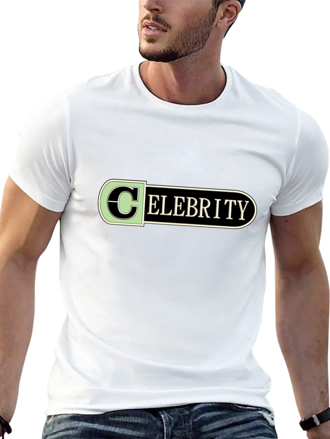 Celebrity Graphic Black T-Shirt