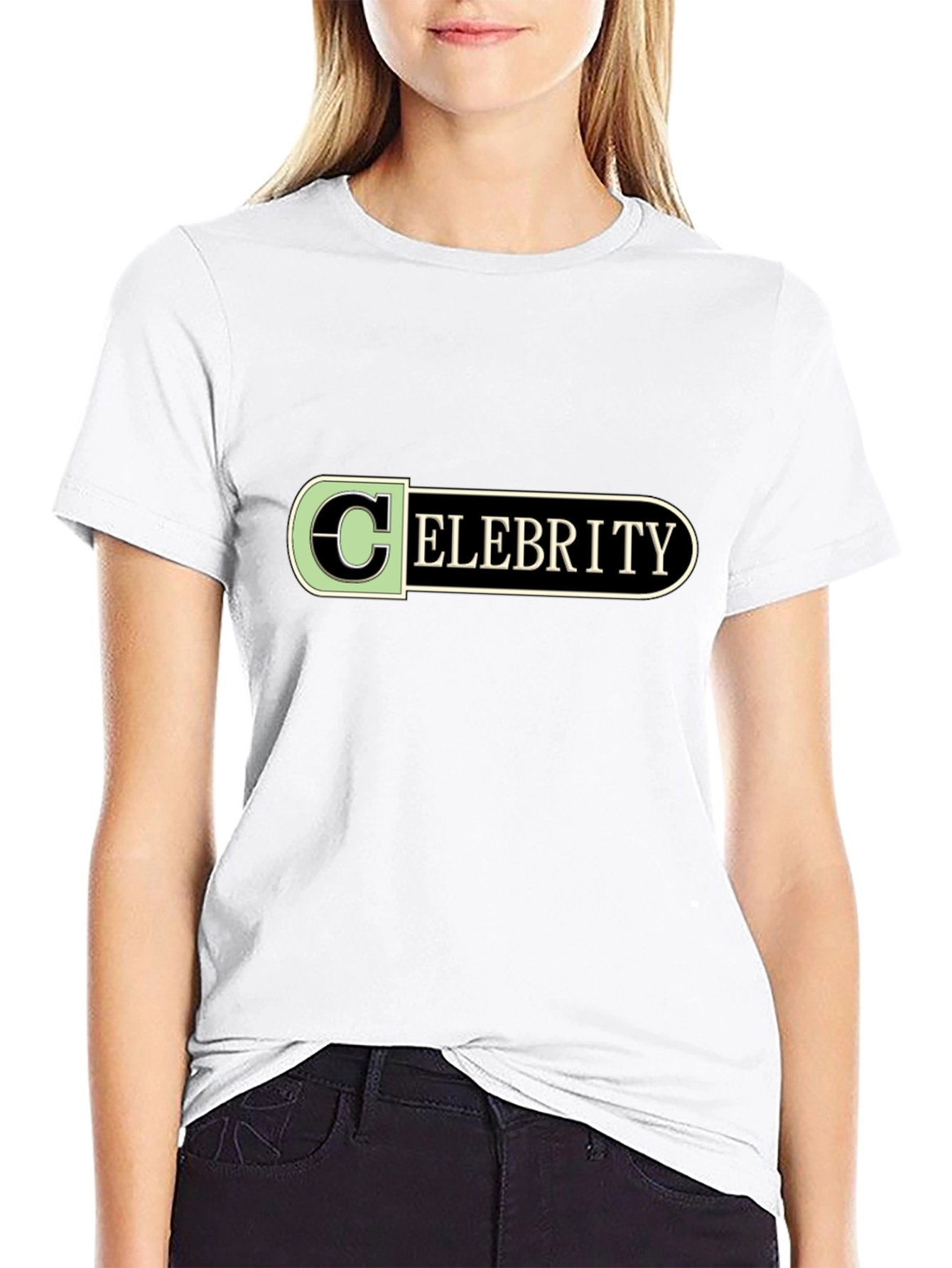 Celebrity Graphic Black T-Shirt