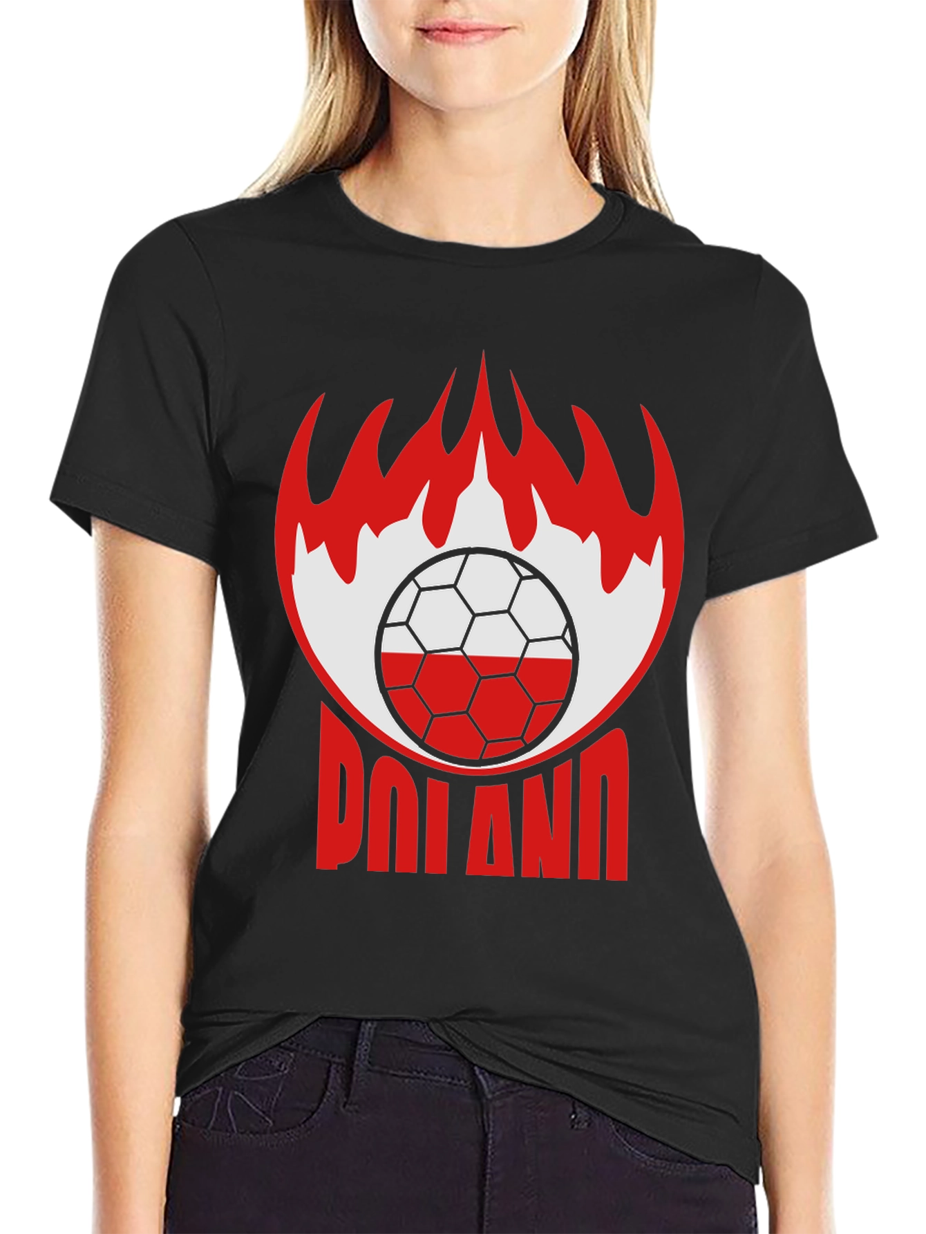 Poland Soccer Graphic Tee