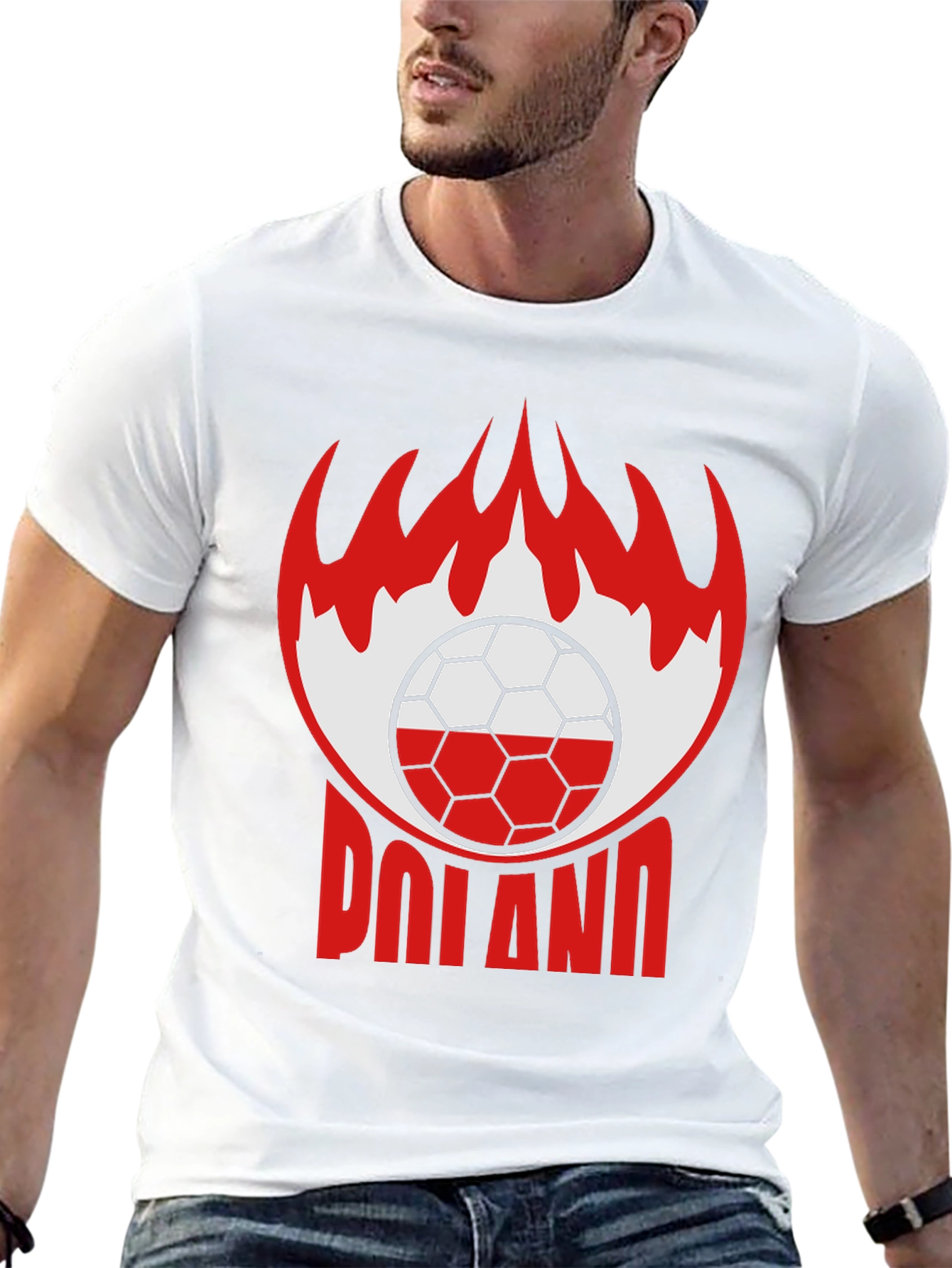 Poland Soccer Graphic Tee