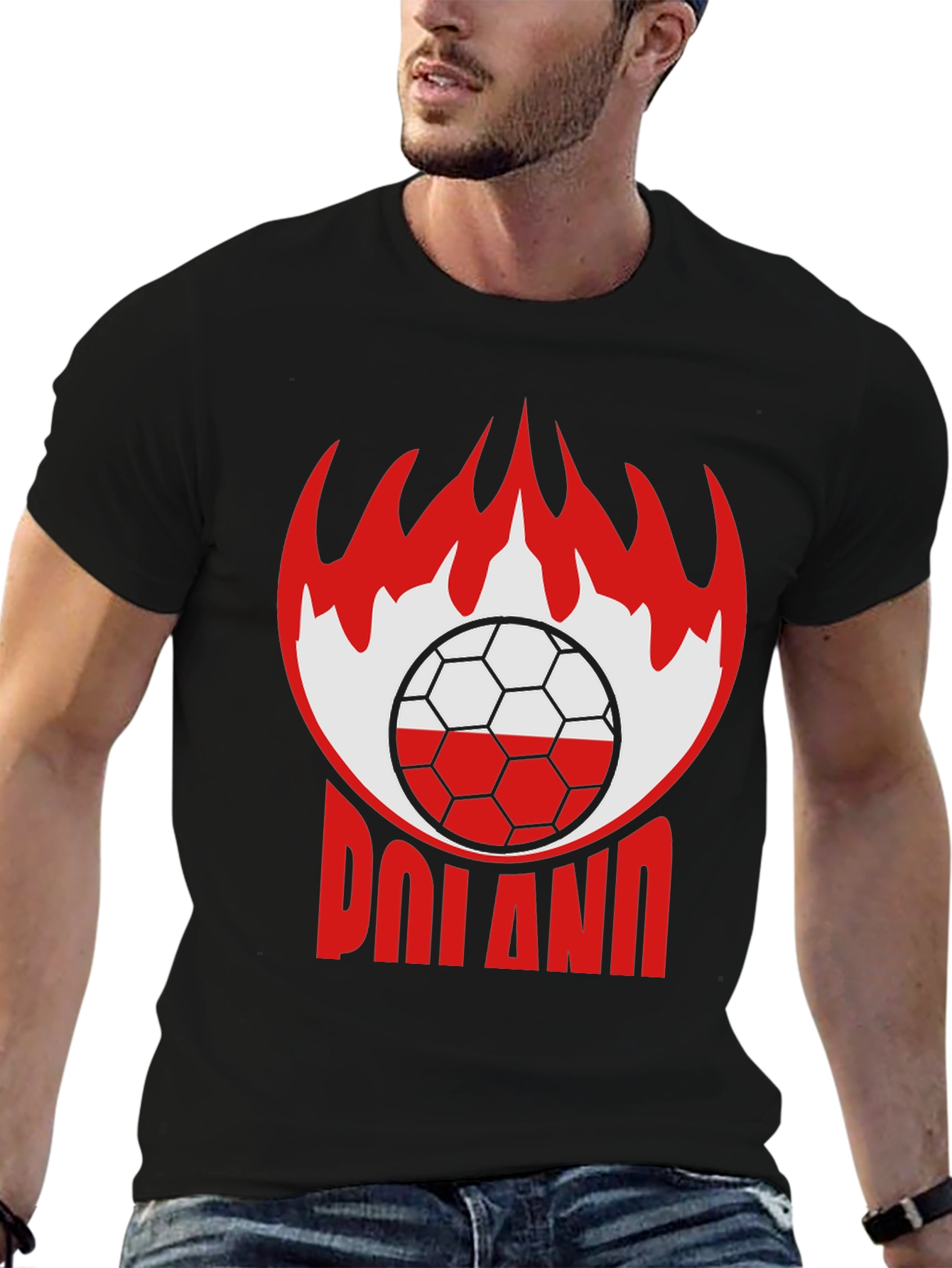 Poland Soccer Graphic Tee