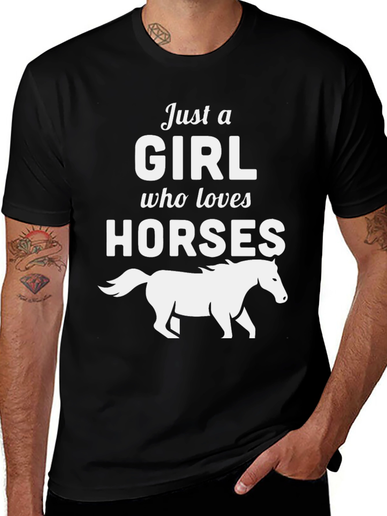Just a Girl Who Loves Horses T-Shirt