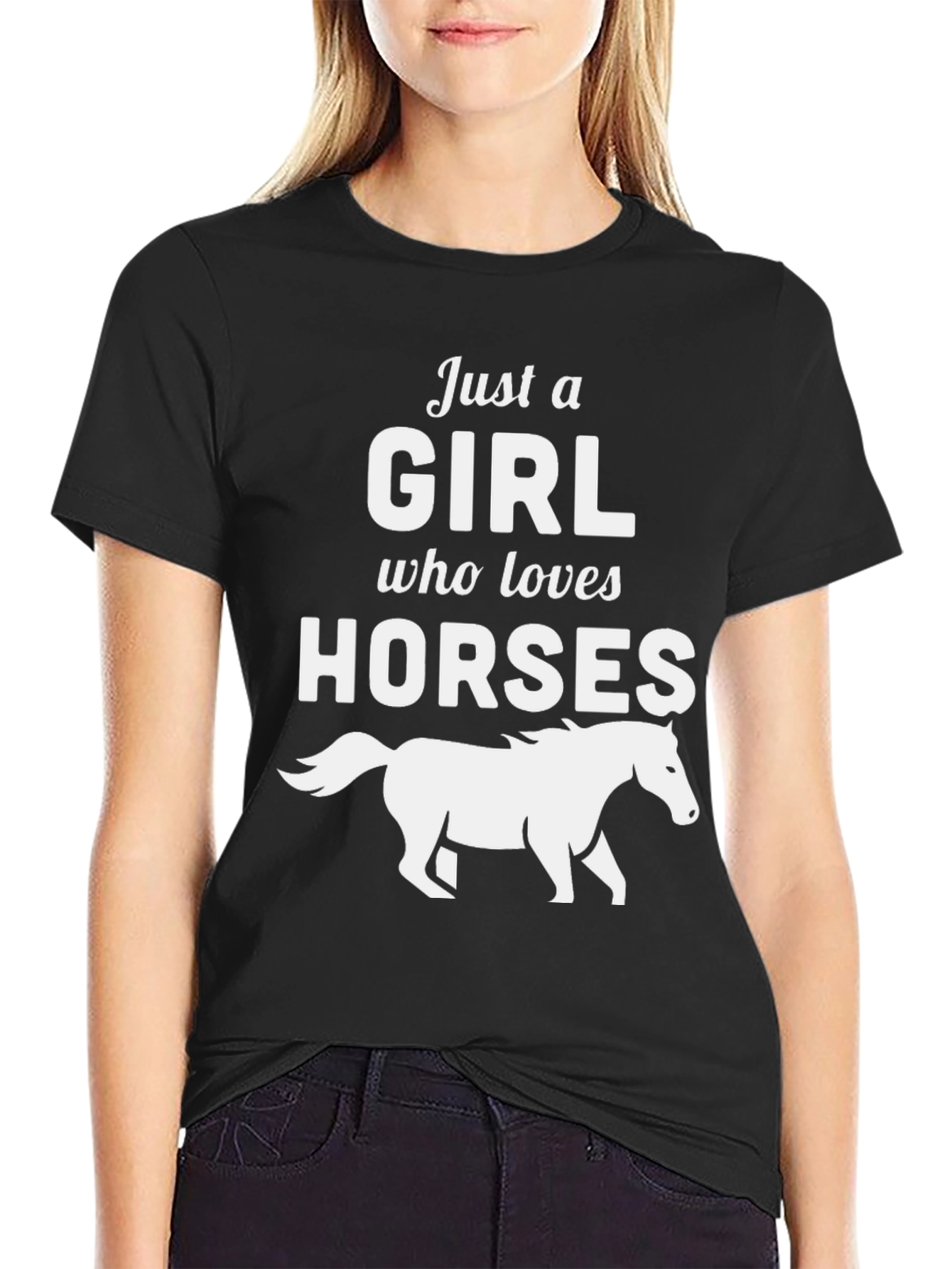 Just a Girl Who Loves Horses T-Shirt