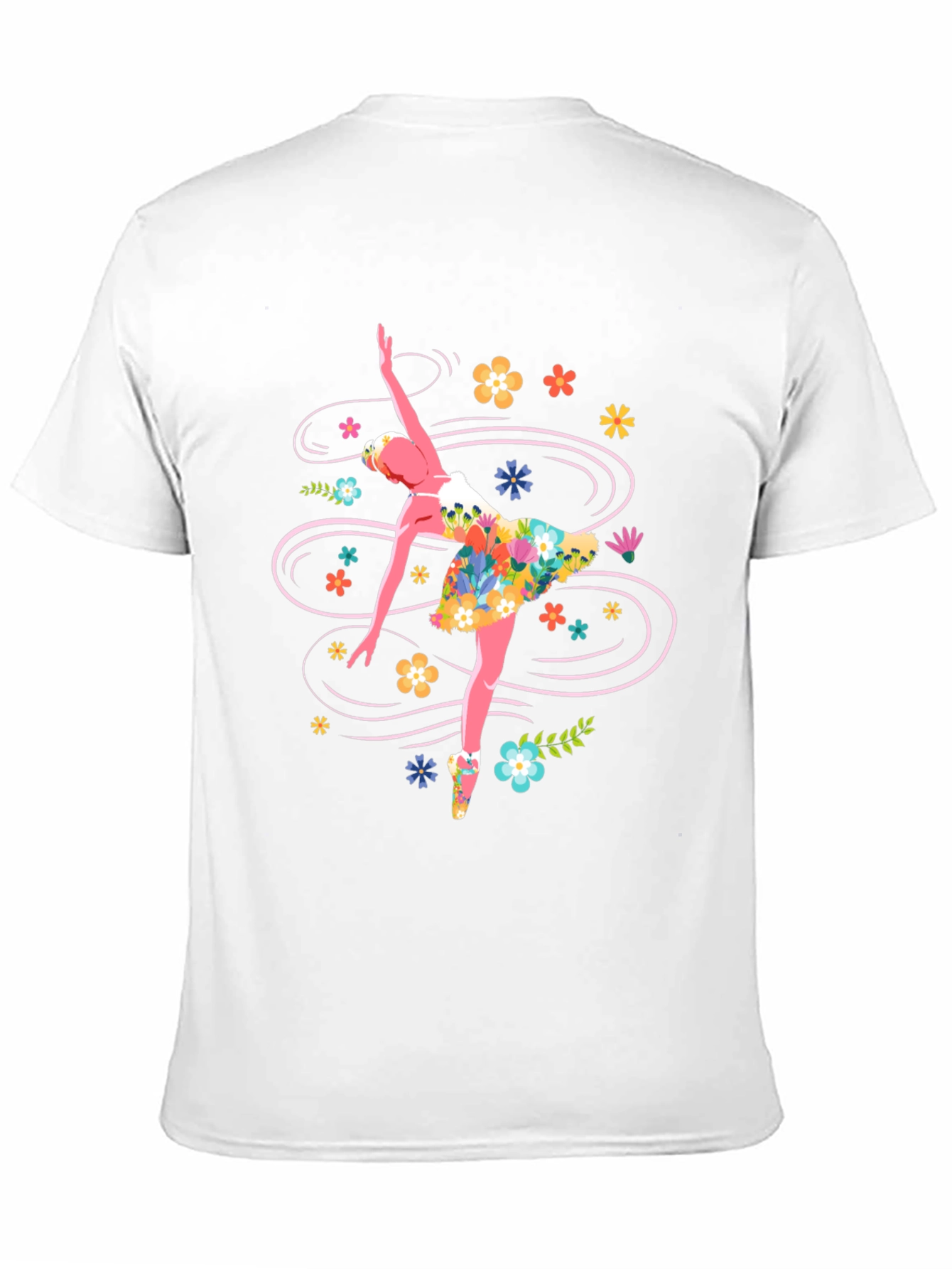 Floral Ballerina Graphic T-Shirt