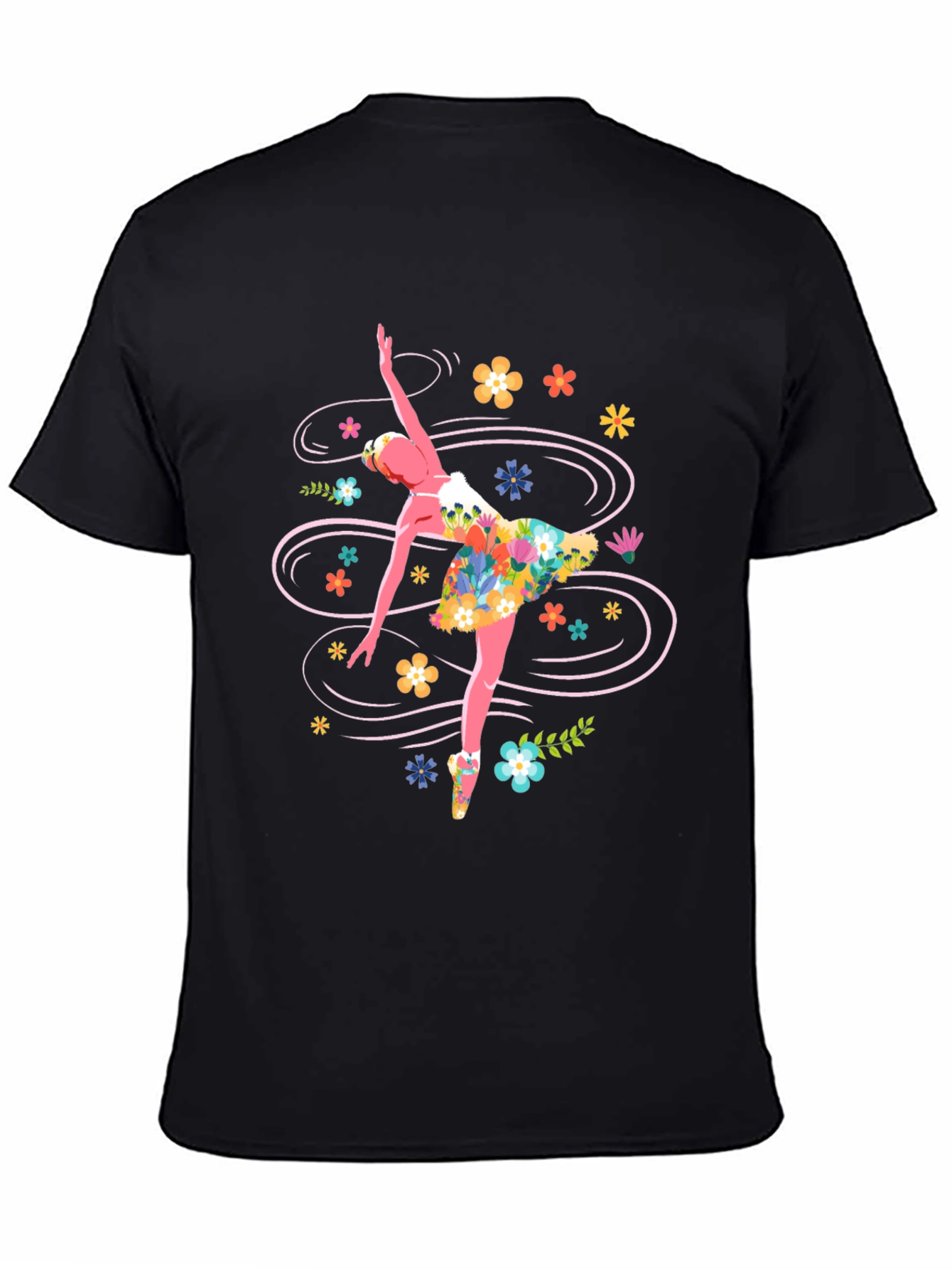 Floral Ballerina Graphic T-Shirt