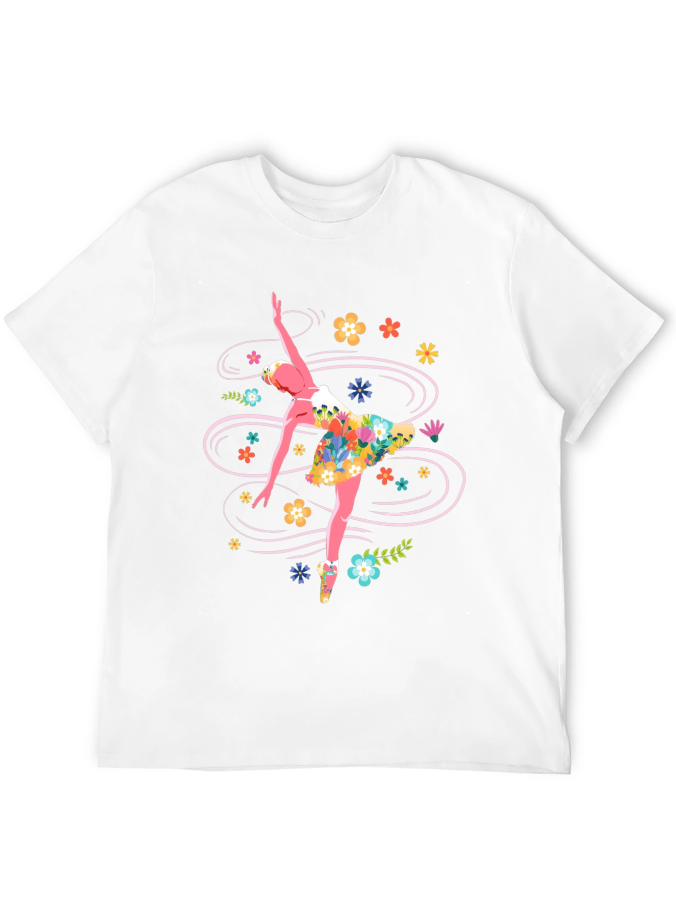 Floral Ballerina Graphic T-Shirt