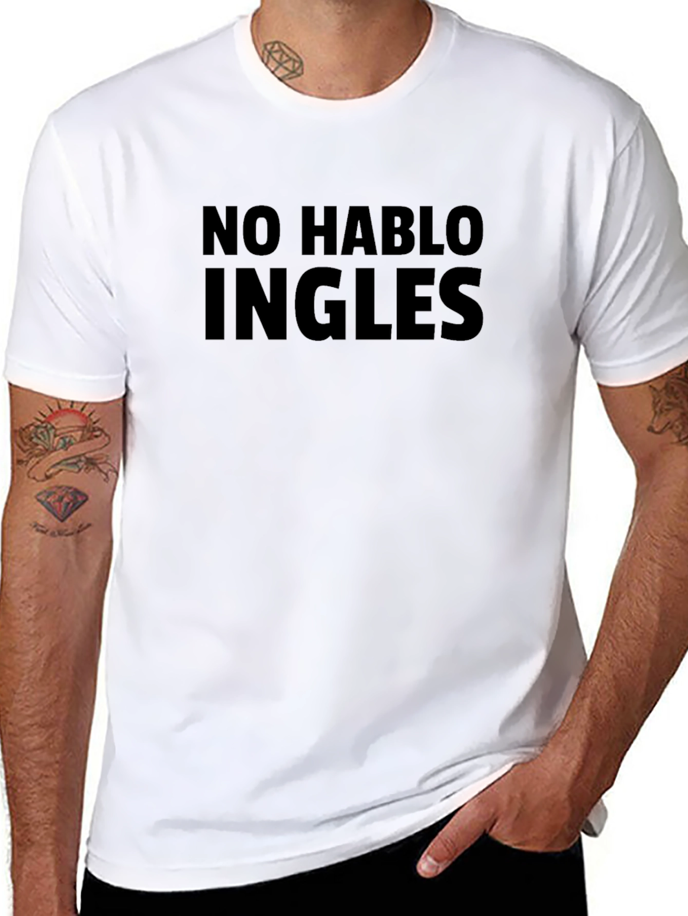 No Hablo Ingles Funny T-Shirt - Soft Cotton Tee