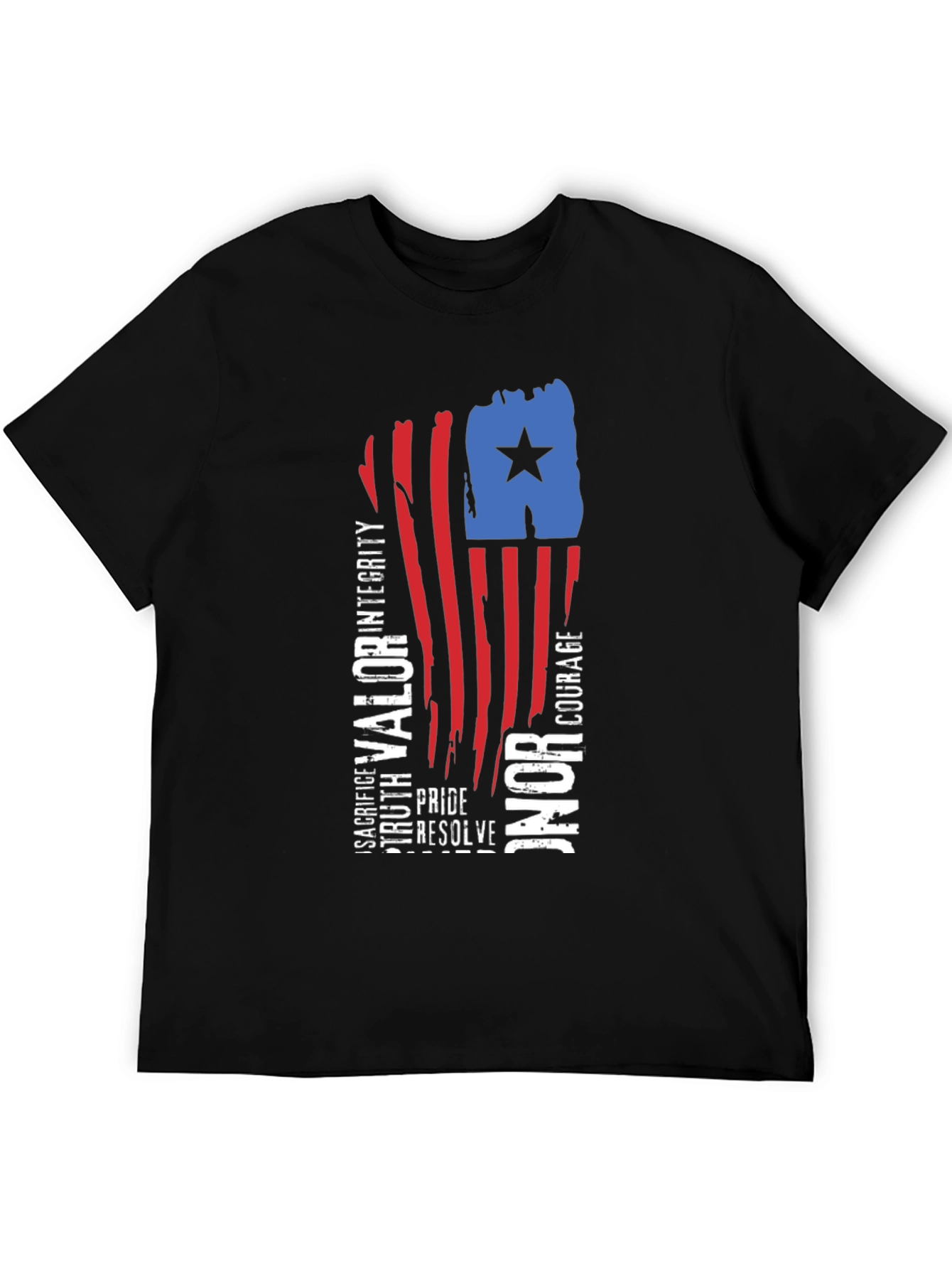Patriotic Valor Honor Graphic Tee