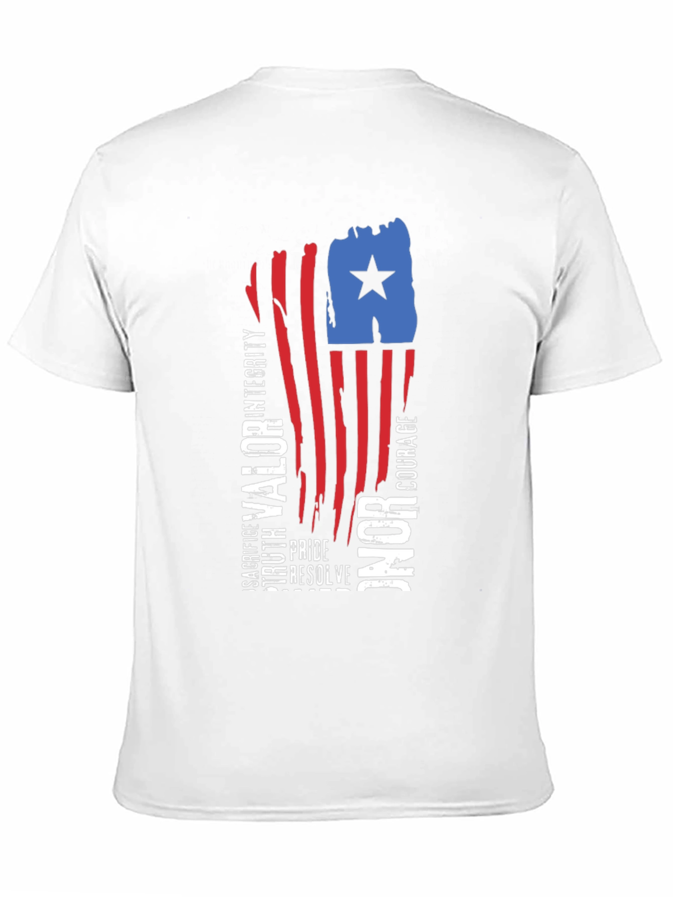 Patriotic Valor Honor Graphic Tee