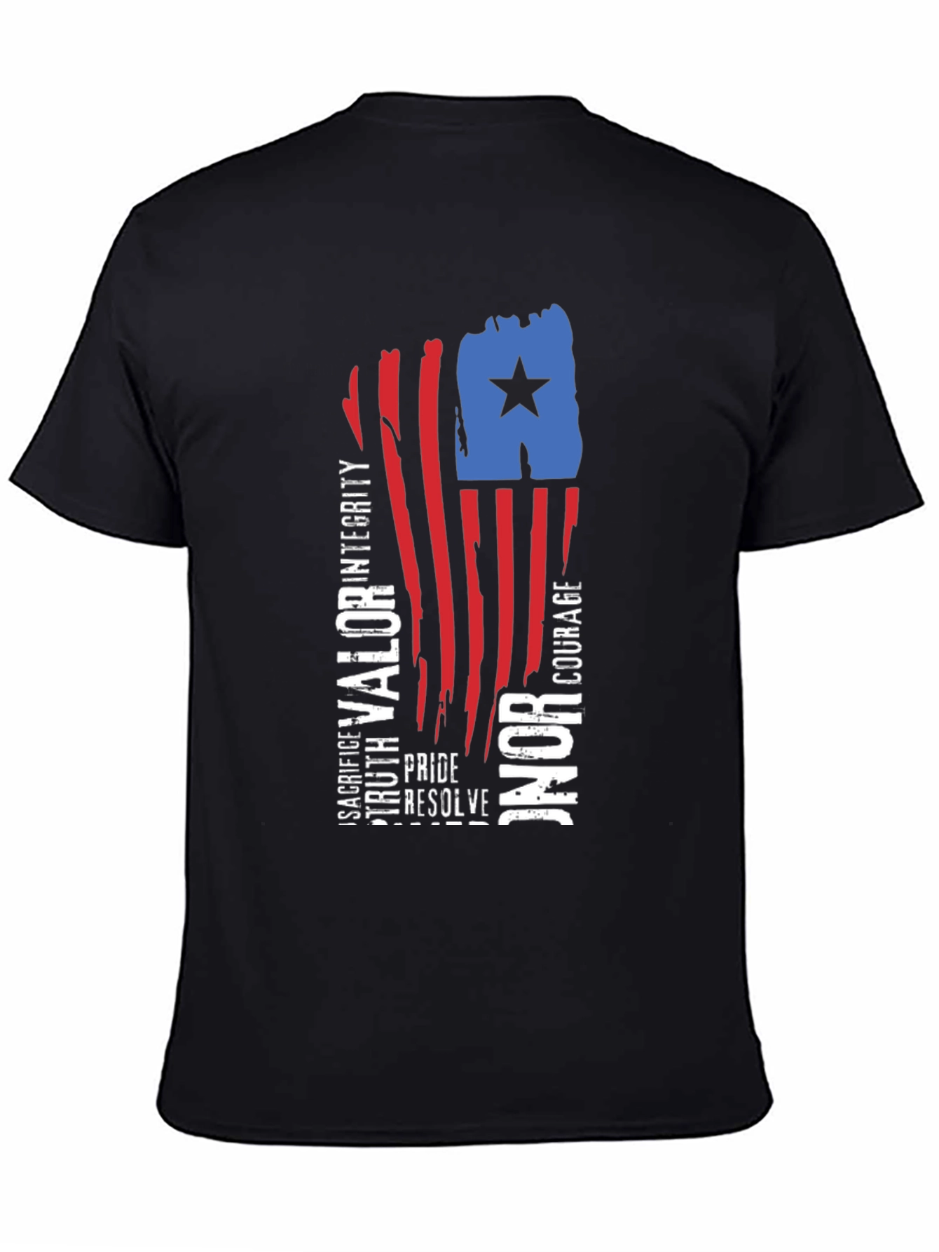 Patriotic Valor Honor Graphic Tee