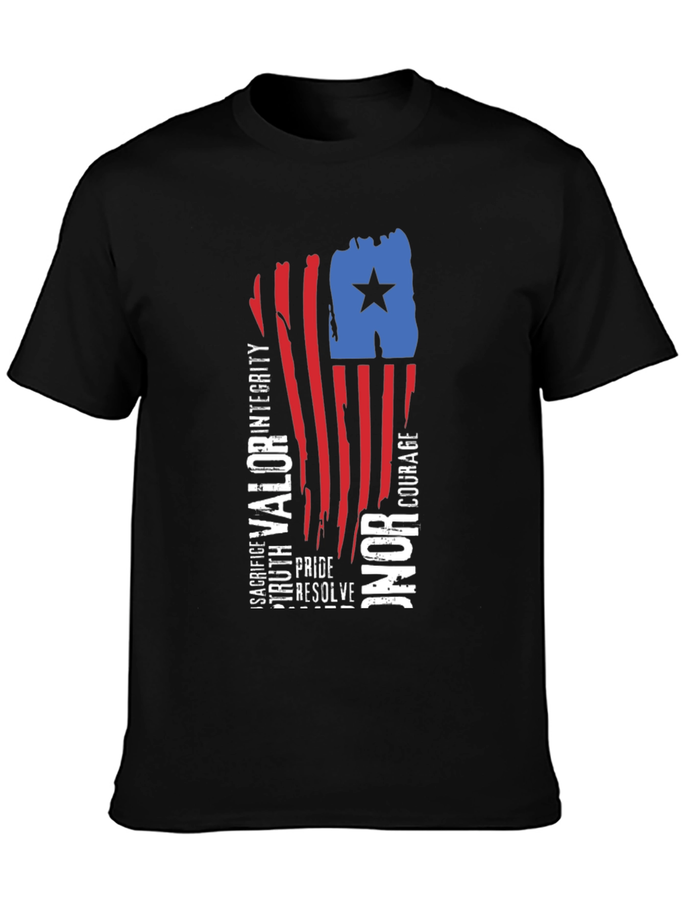 Patriotic Valor Honor Graphic Tee