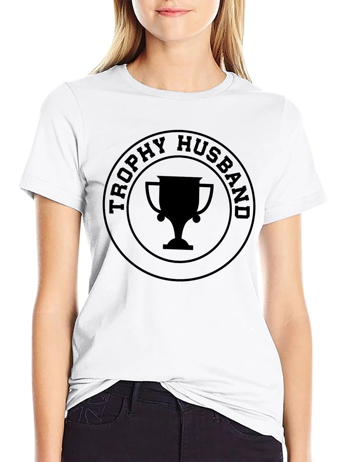 Trophy Husband Graphic T-Shirt - Black