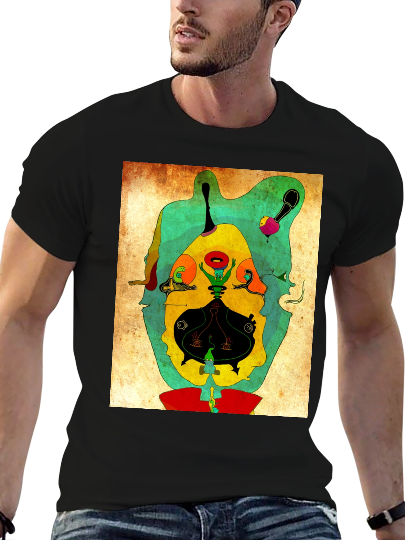 Abstract Art Graphic Tee - Unique & Stylish Design