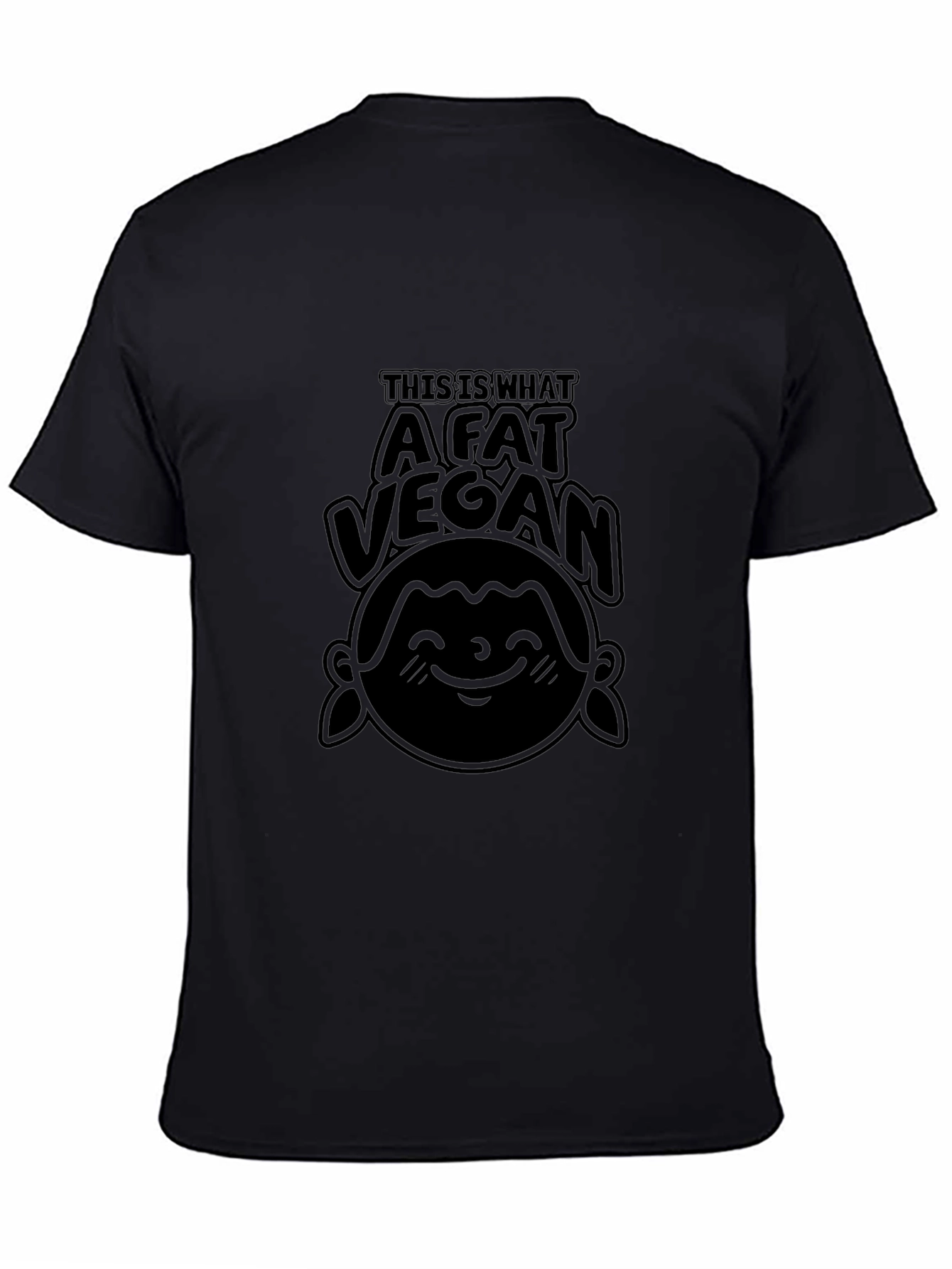 A Fat Vegan Black T-Shirt - Unisex Tee