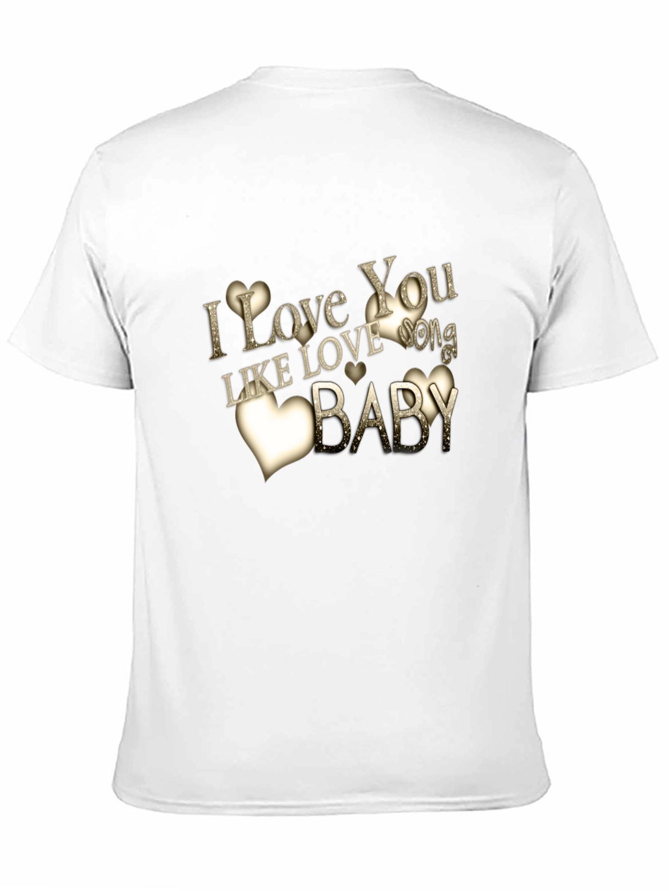 I Love You Mens Black T-Shirt